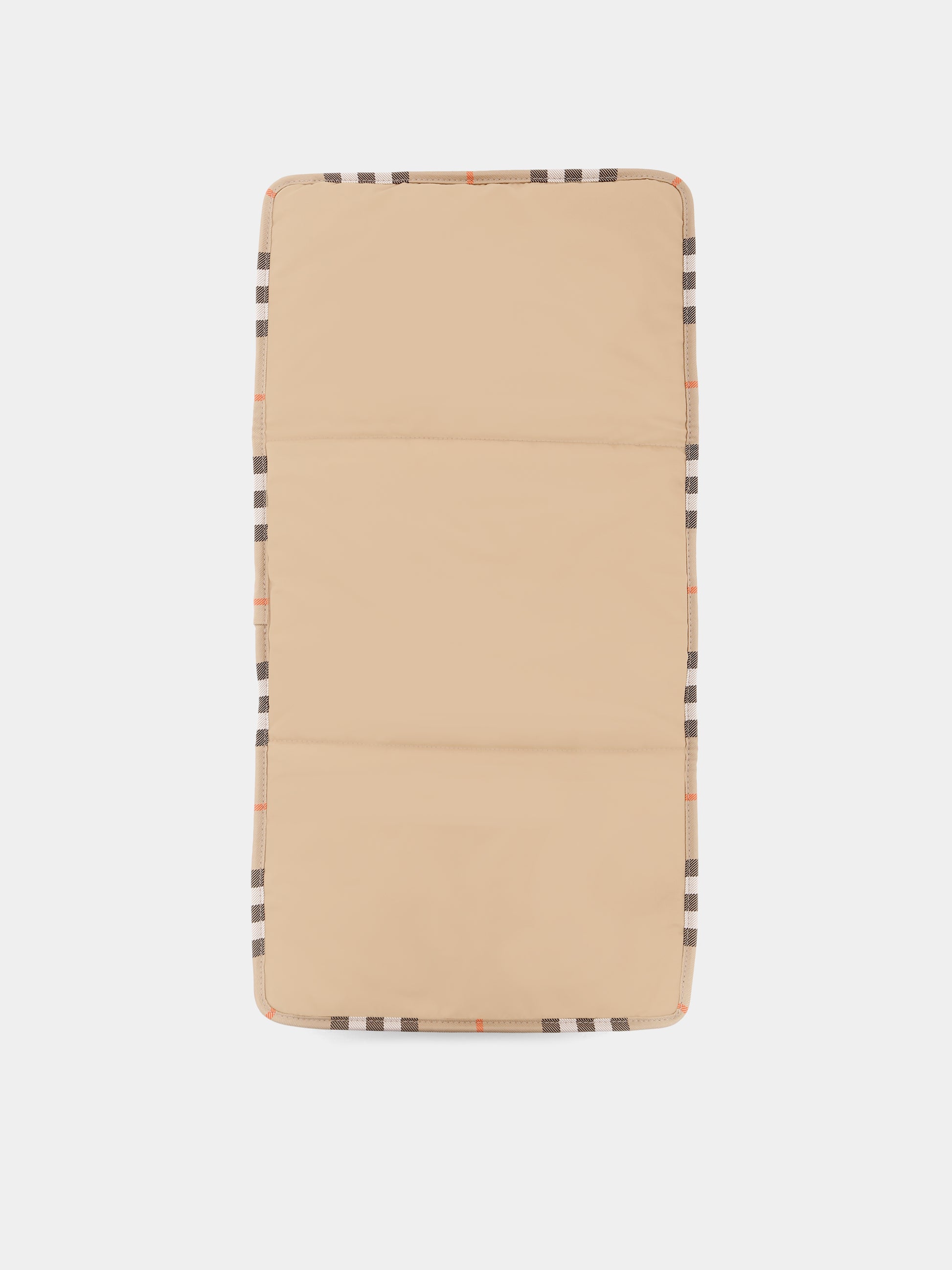 Borsa mamma beige per neonati con check vintage,Burberry Kids,8108441 B9368