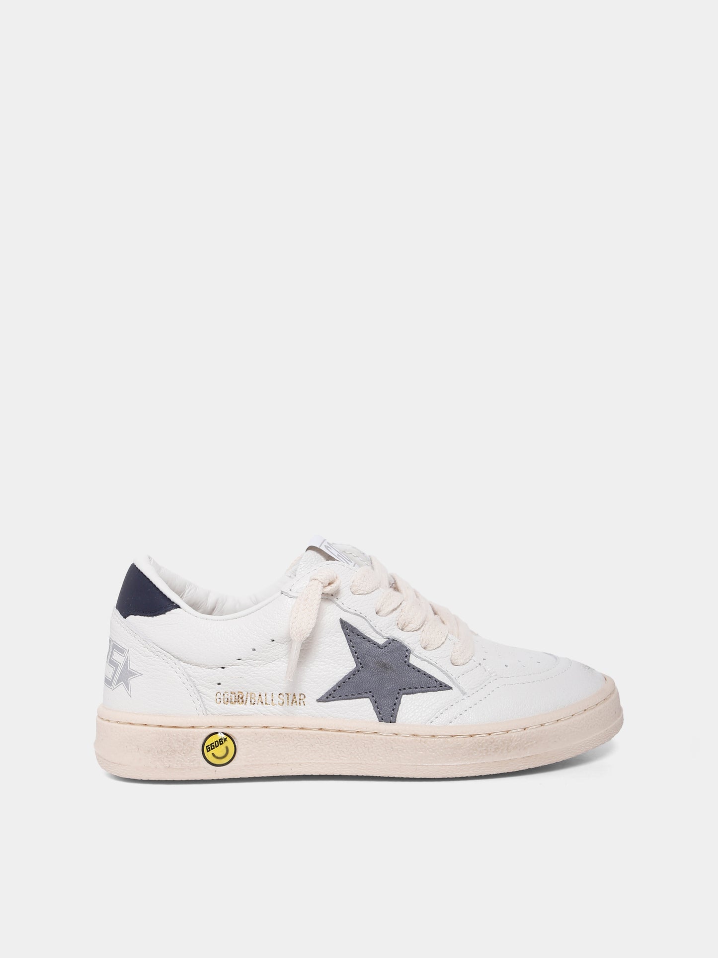 Sneakers Ball Star bianche per bambino con stella,Golden Goose,GJF00439 F007454 82479