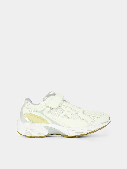 Sneakers Lightstar bianche per bambini con stella,Golden Goose,GYF00724 F007611 10565