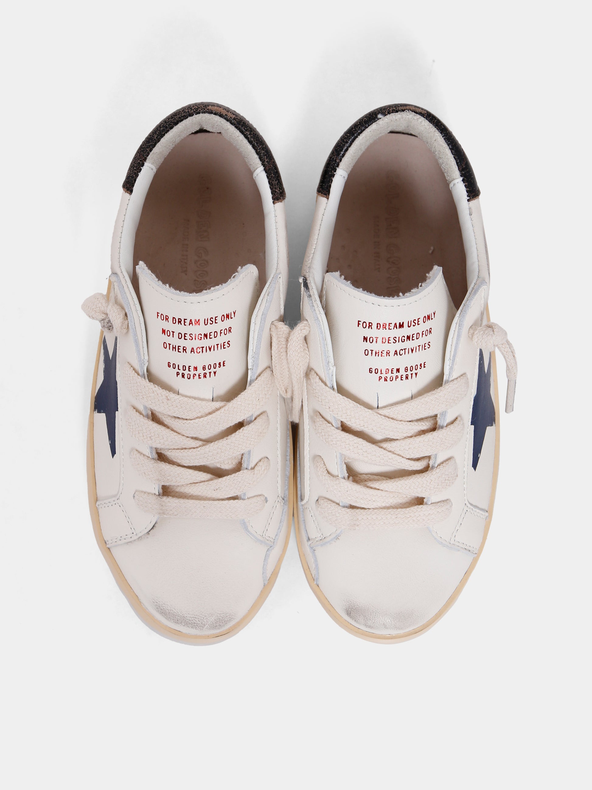 Sneakers Super Star bianche per bambino con stella,Golden Goose,GJF00270 F004340 11429