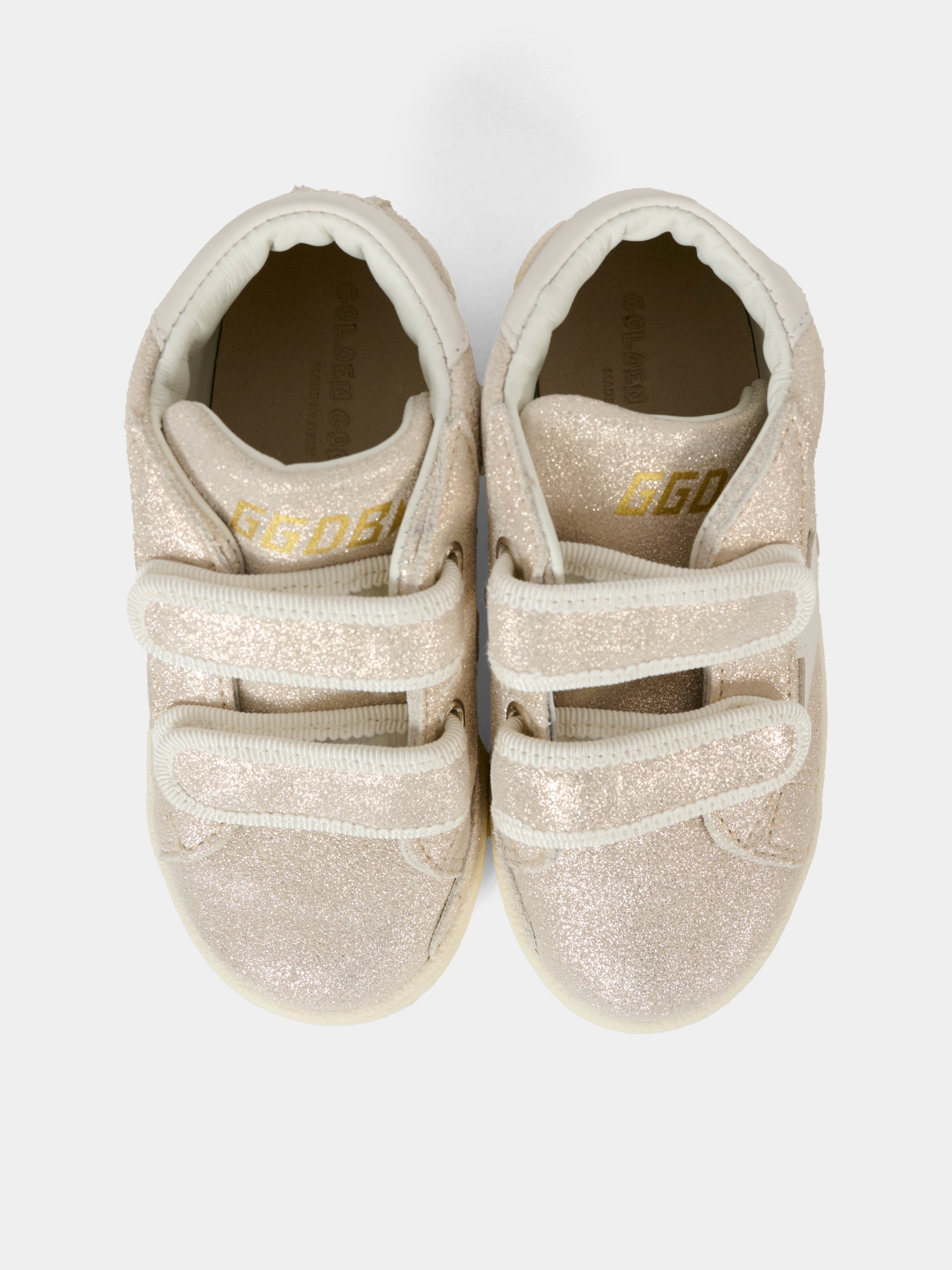 Sneakers beige per neonata e bambina con stella,Golden Goose,GJF00386 F007413 15775