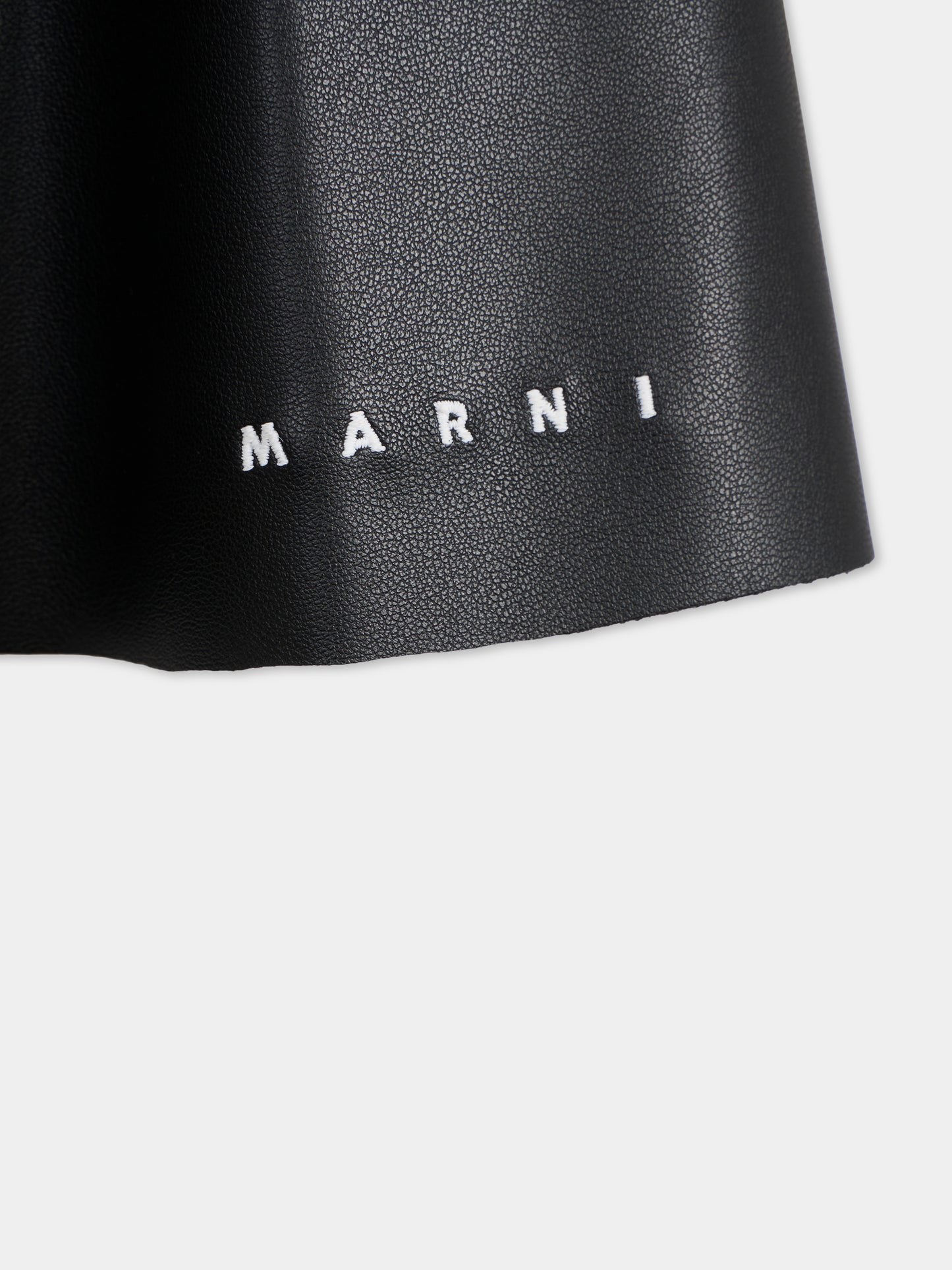 Gonna nera per bambina con logo,Marni Kids,M01508 M00W2 0M900