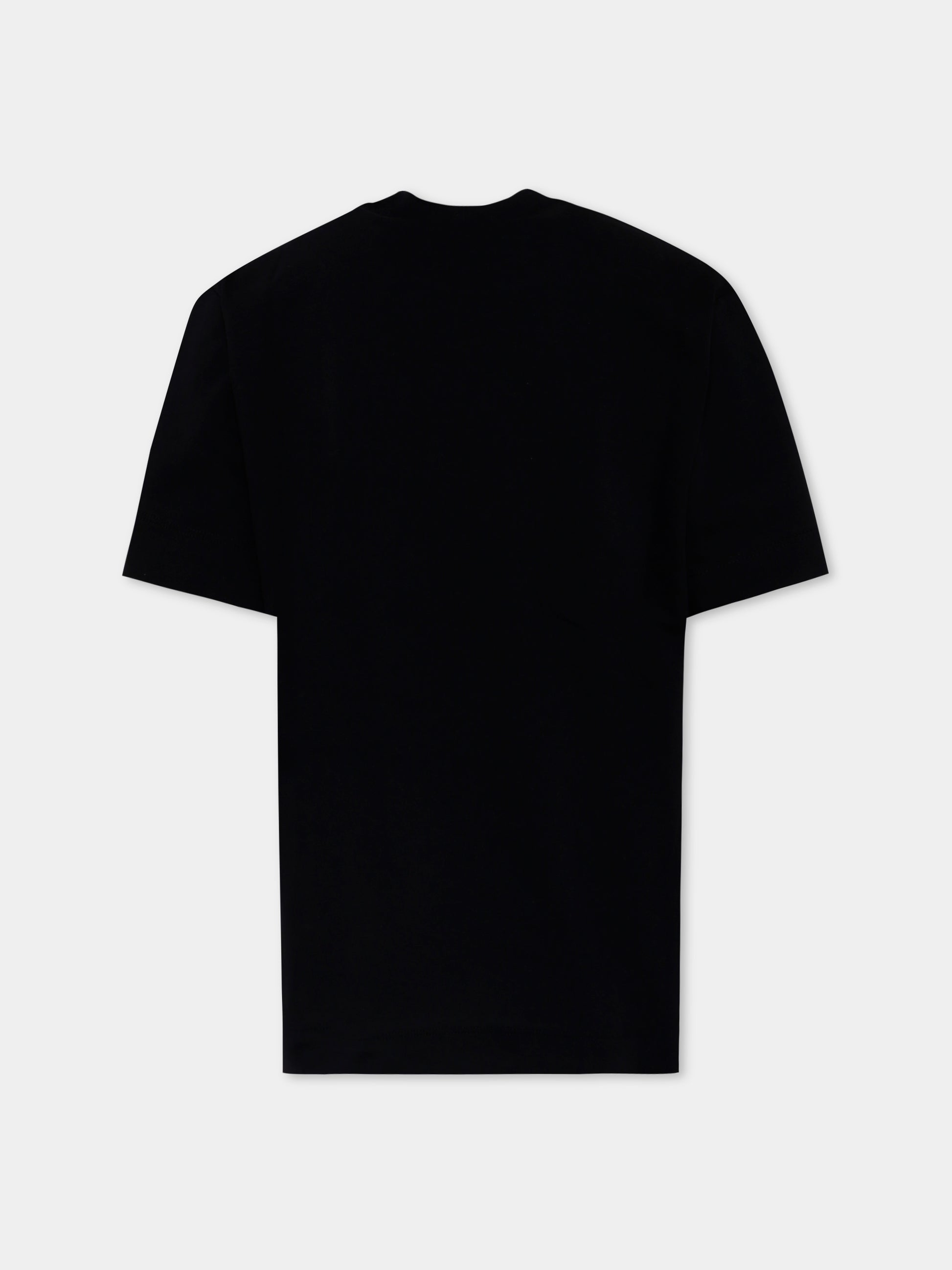 T-shirt nera per bambino con stampa jungle,Marni Kids,M01569 M00RF 0M900