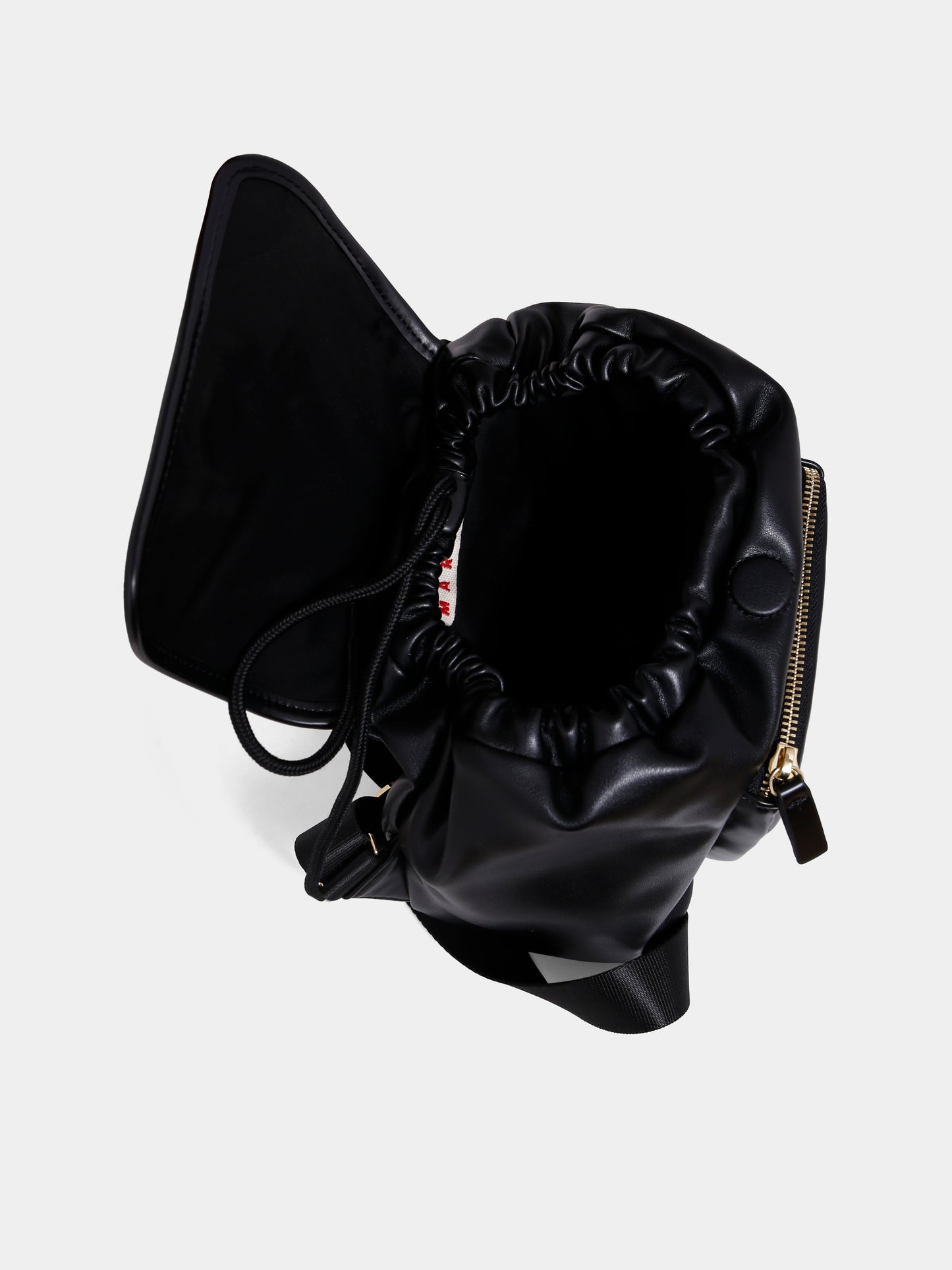 Zaino nero per bambina con logo,Marni Kids,M01606 M00VY 0M900