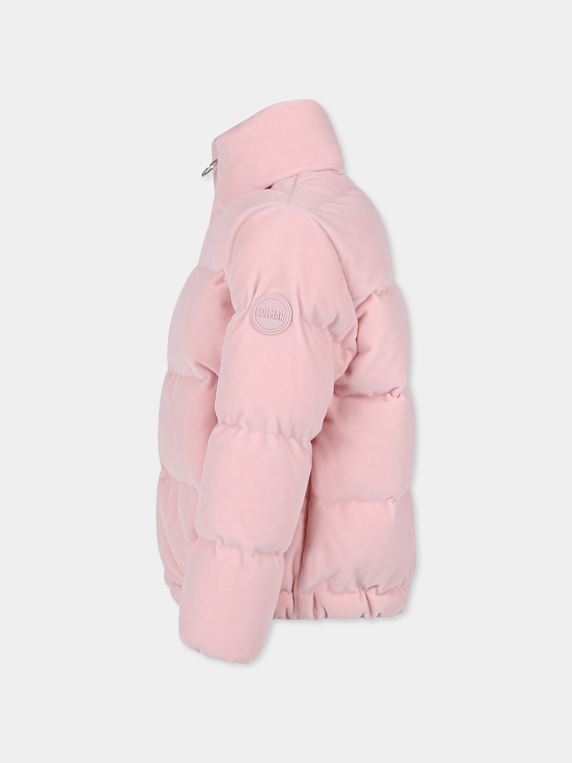 Piumino rosa per bambina con logo,Colmar Originals Kids,3440 5YM 420