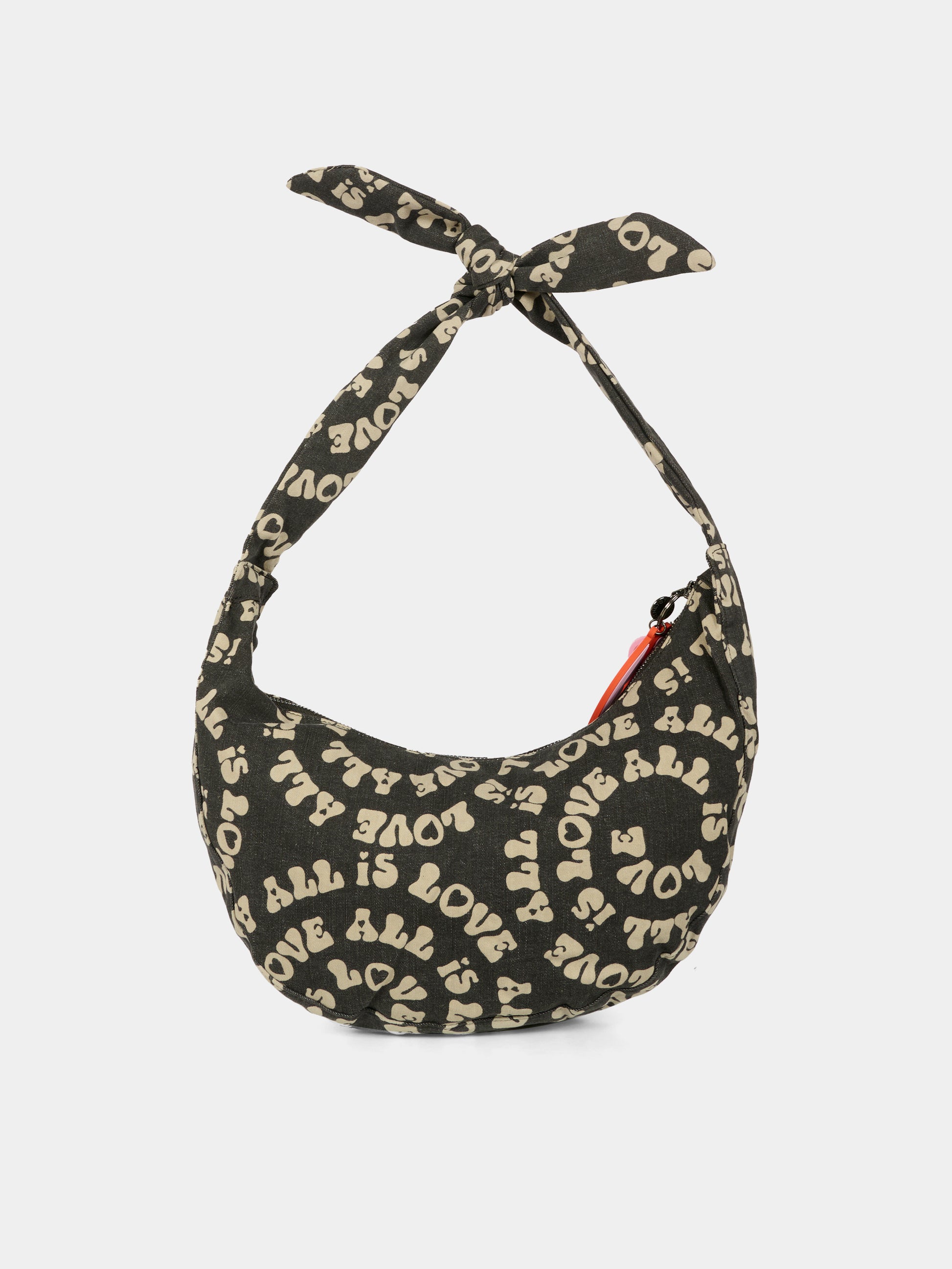 Borsa nera per bambina con scritta all over,Stella Mccartney Kids,TX0D08 Z3113 961BC