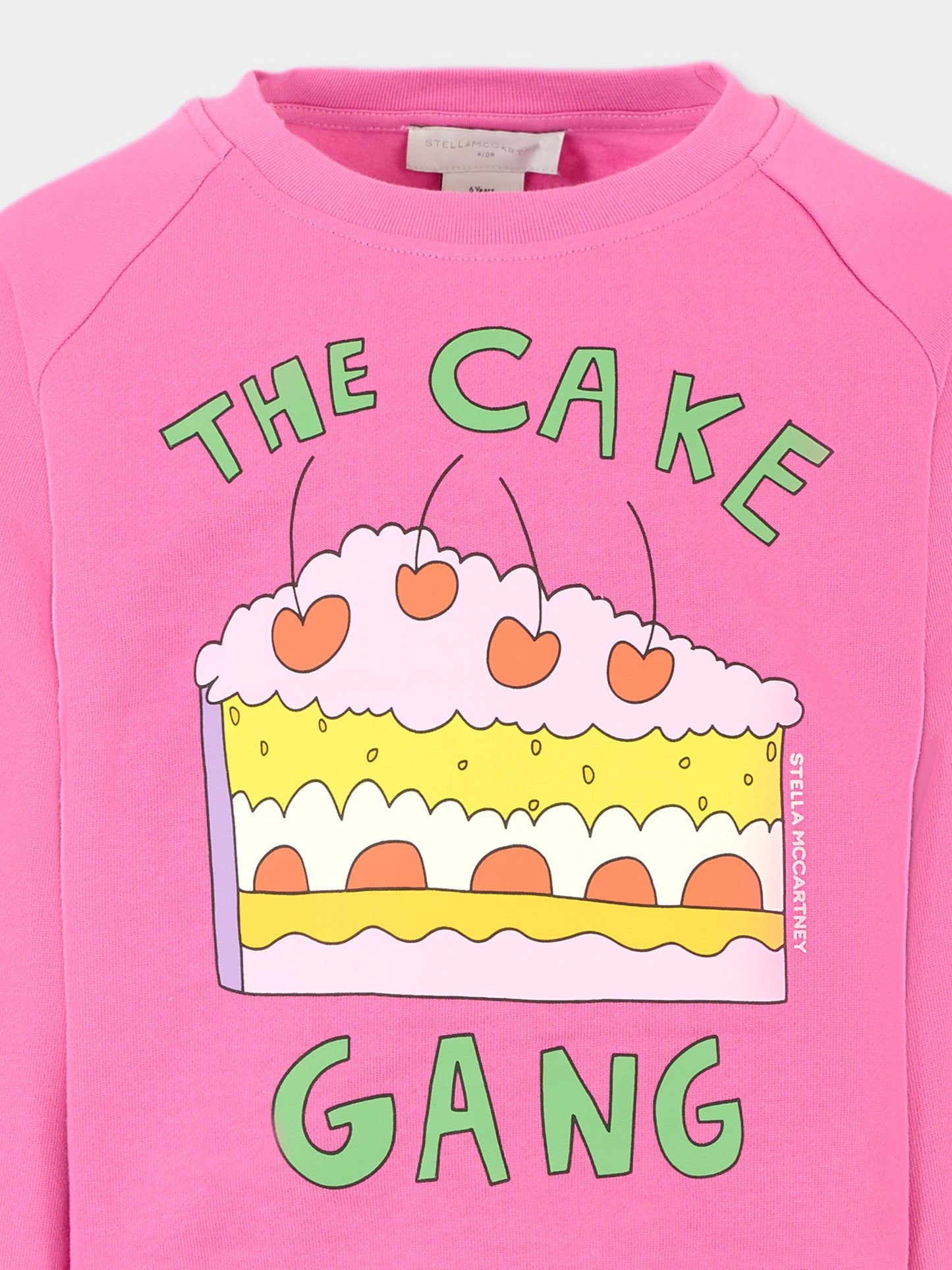 Felpa viola per bambina con stampa torta,Stella Mccartney Kids,TX4B80 Z3059 543