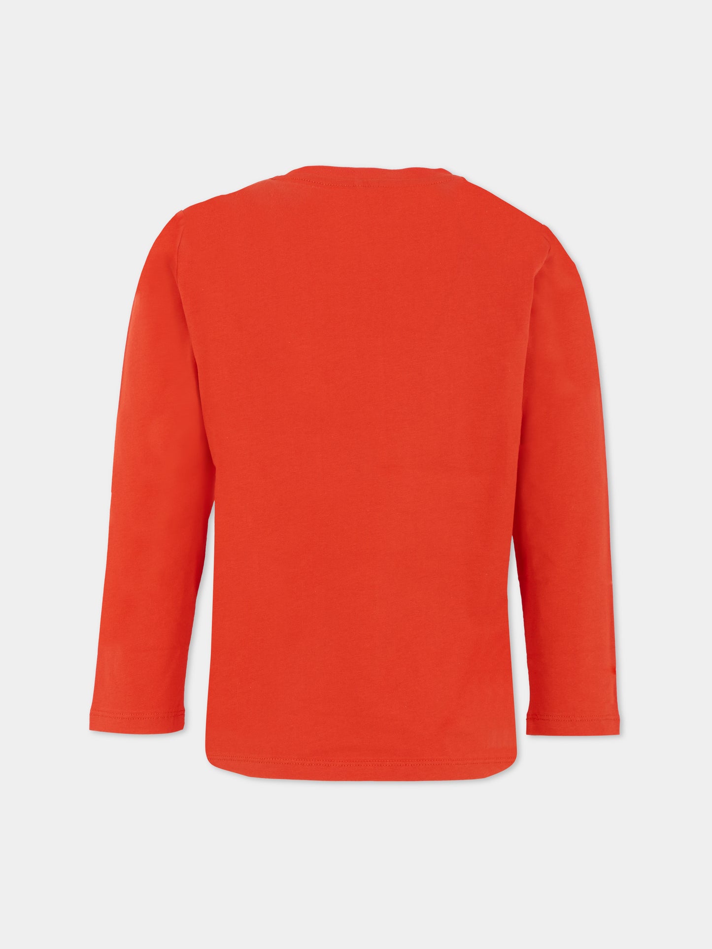 T-shirt rossa per bambini con babbo natale,Stella Mccartney Kids,TX8P00 Z0434 421