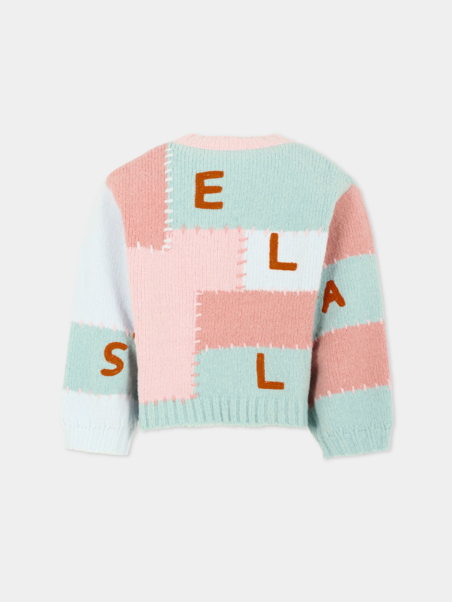 Maglione multicolor per bambina con logo,Stella Mccartney Kids,TX9A40 Z3367 999