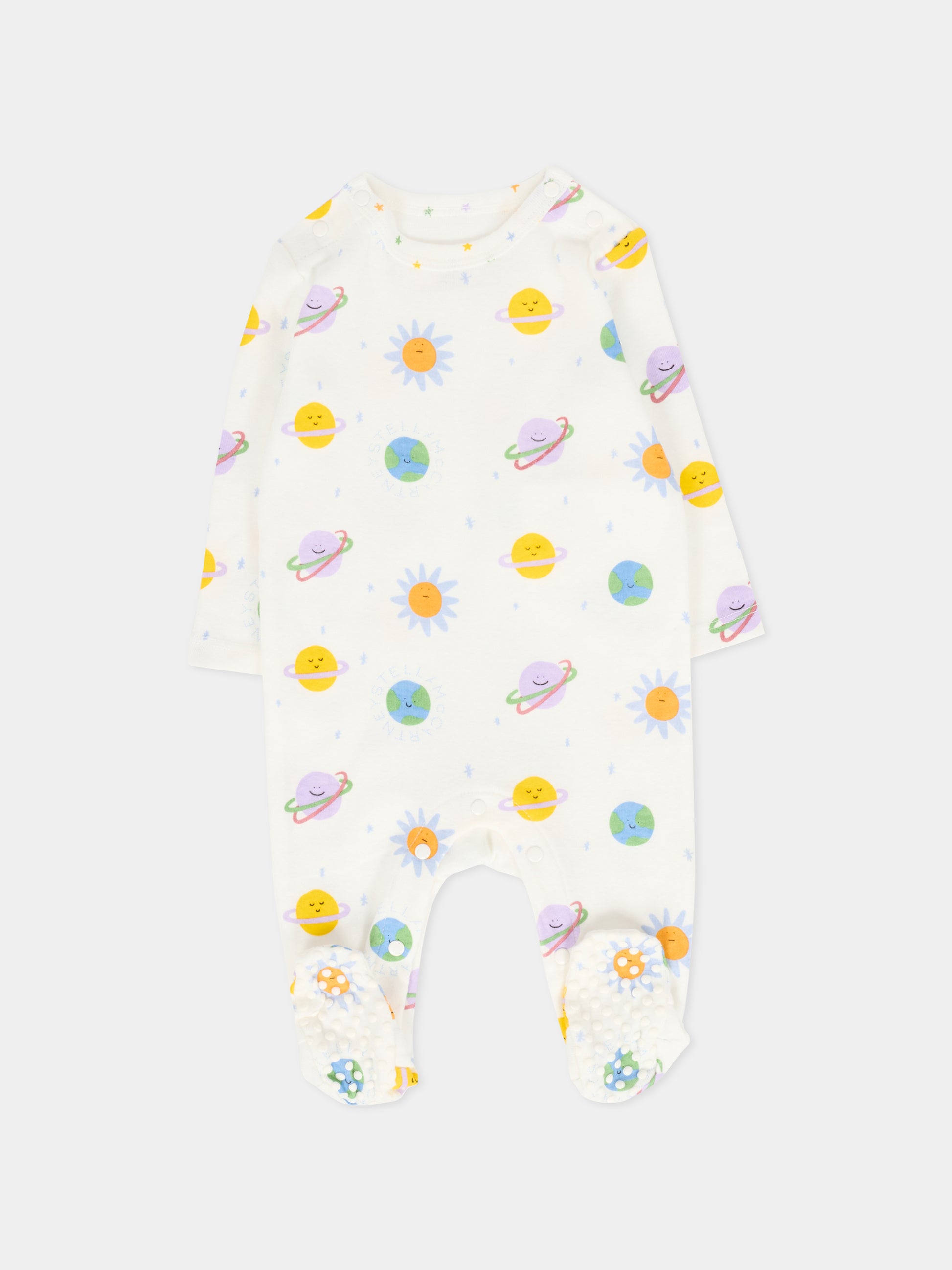 Set tutine avorio per neonati con pianeti,Stella Mccartney Kids,TXB570 Z3258 101MC