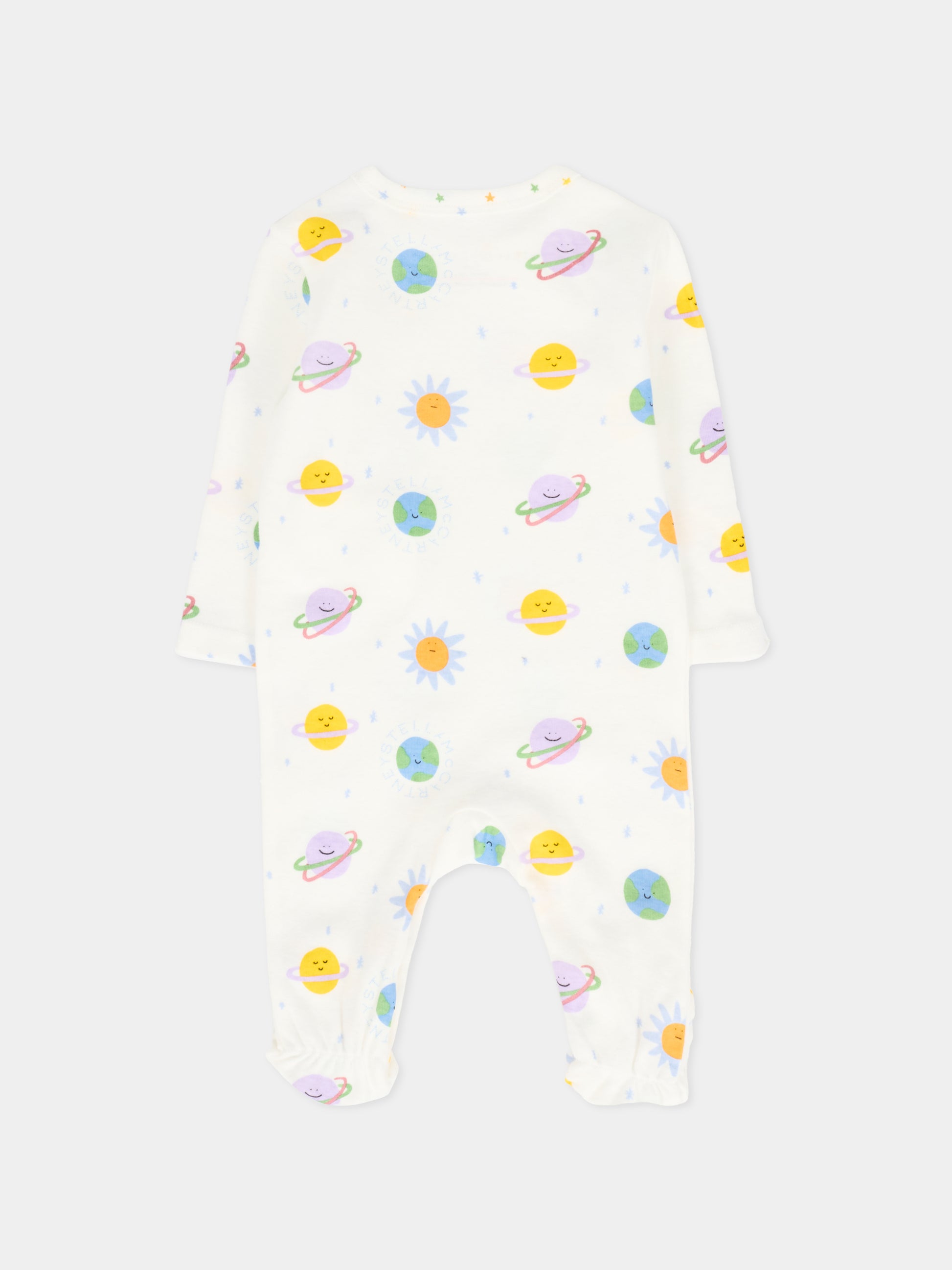 Set tutine avorio per neonati con pianeti,Stella Mccartney Kids,TXB570 Z3258 101MC
