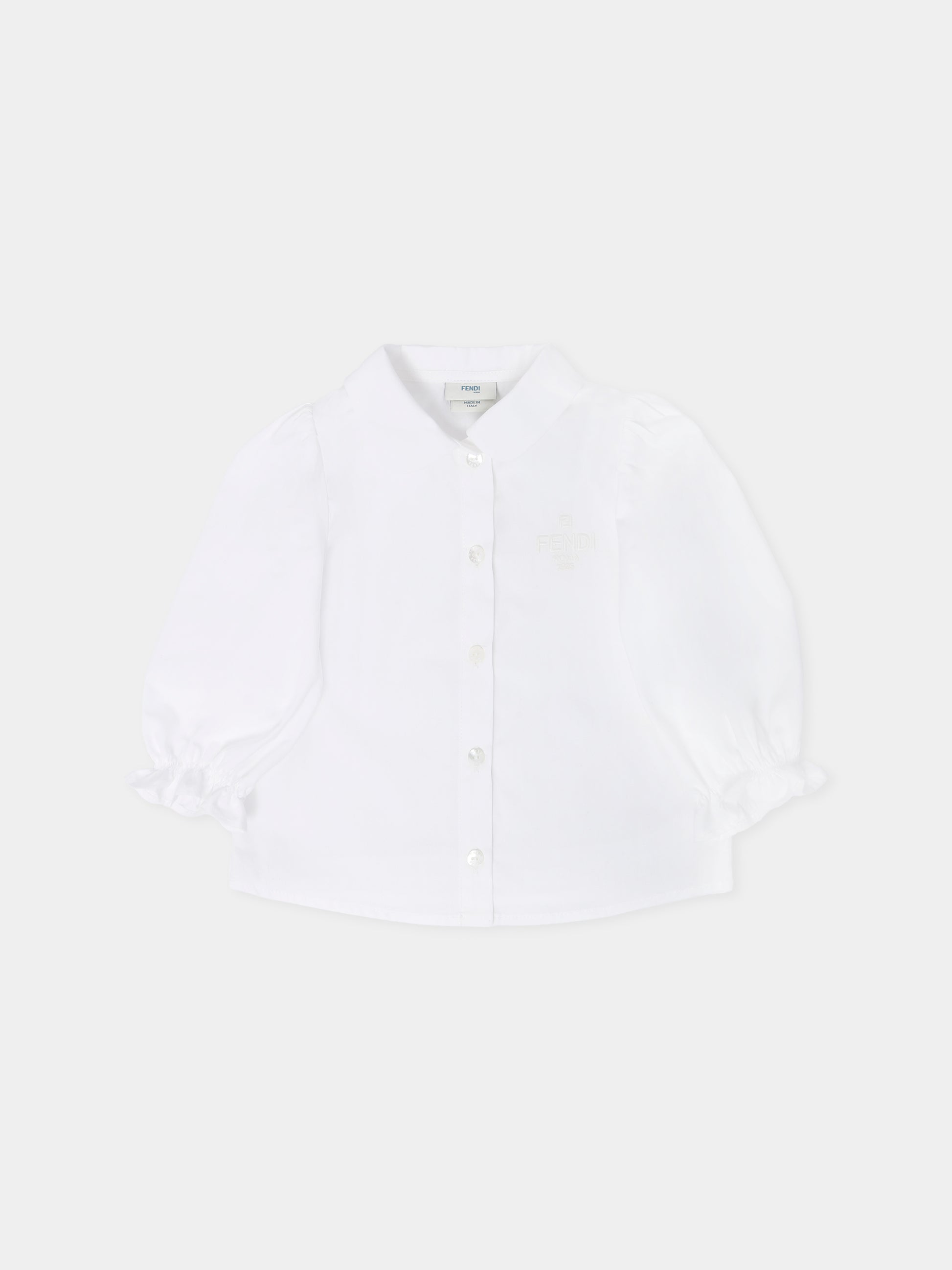 Camicia a maniche lunghe per neonata,Fendi Kids,BFC025 A31W F0TU9