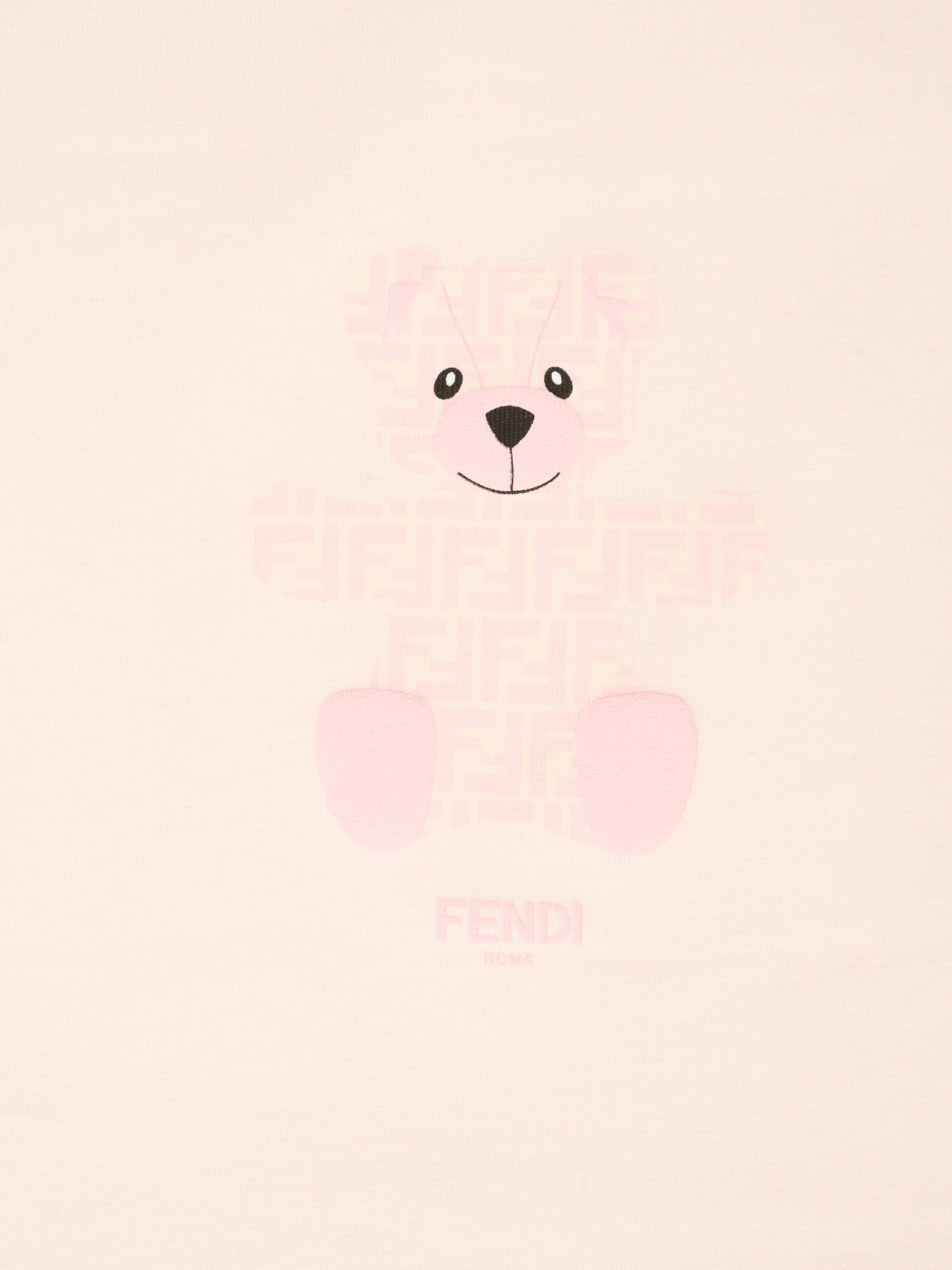 Coperta rosa per neonata con orsetto Fendi,Fendi Kids,BUJ305 ST8 F0C11
