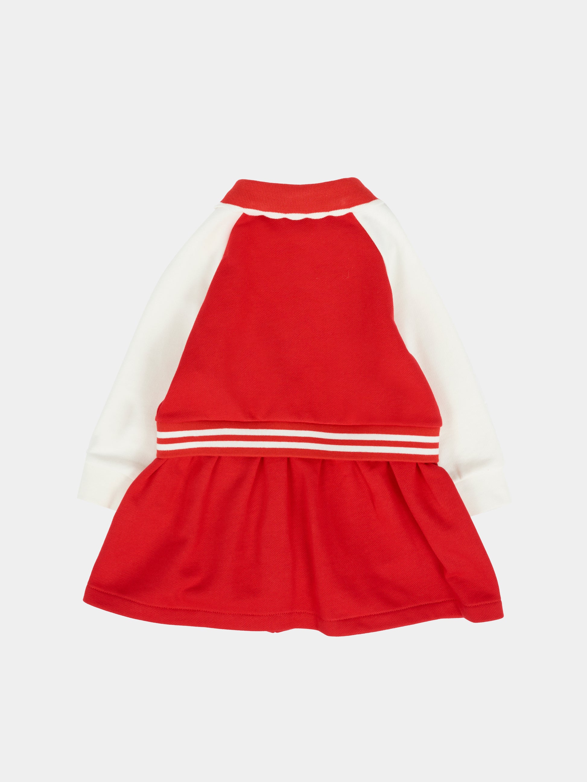 Vestito rosso per neonata con logo,Fendi Kids,BFB563 5V0 F1SAX