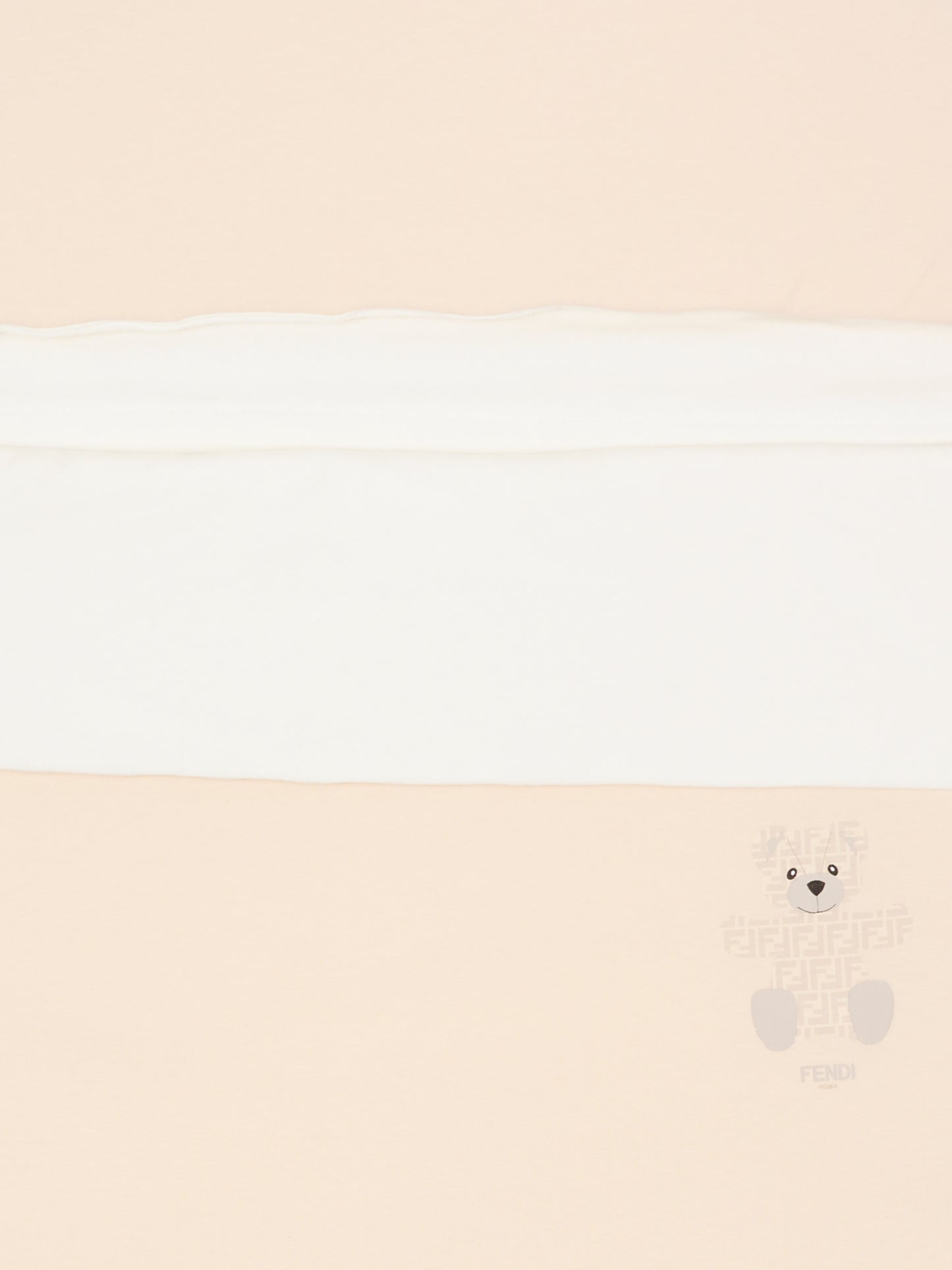 Sacco nanna beige per neonati con orsetto Fendi,Fendi Kids,BUJ306 ST8 F19J5