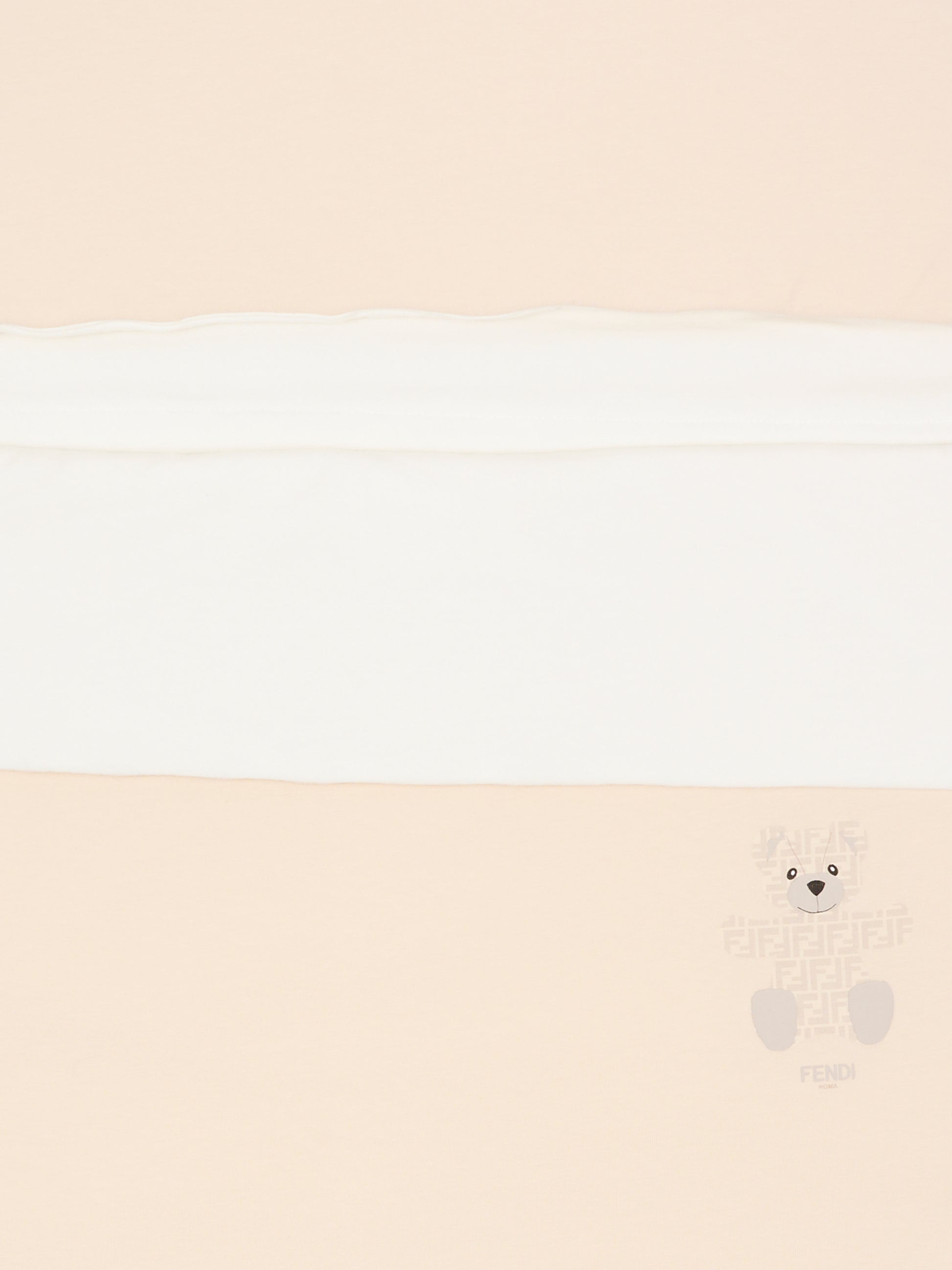 Sacco nanna beige per neonati con orsetto Fendi,Fendi Kids,BUJ306 ST8 F19J5