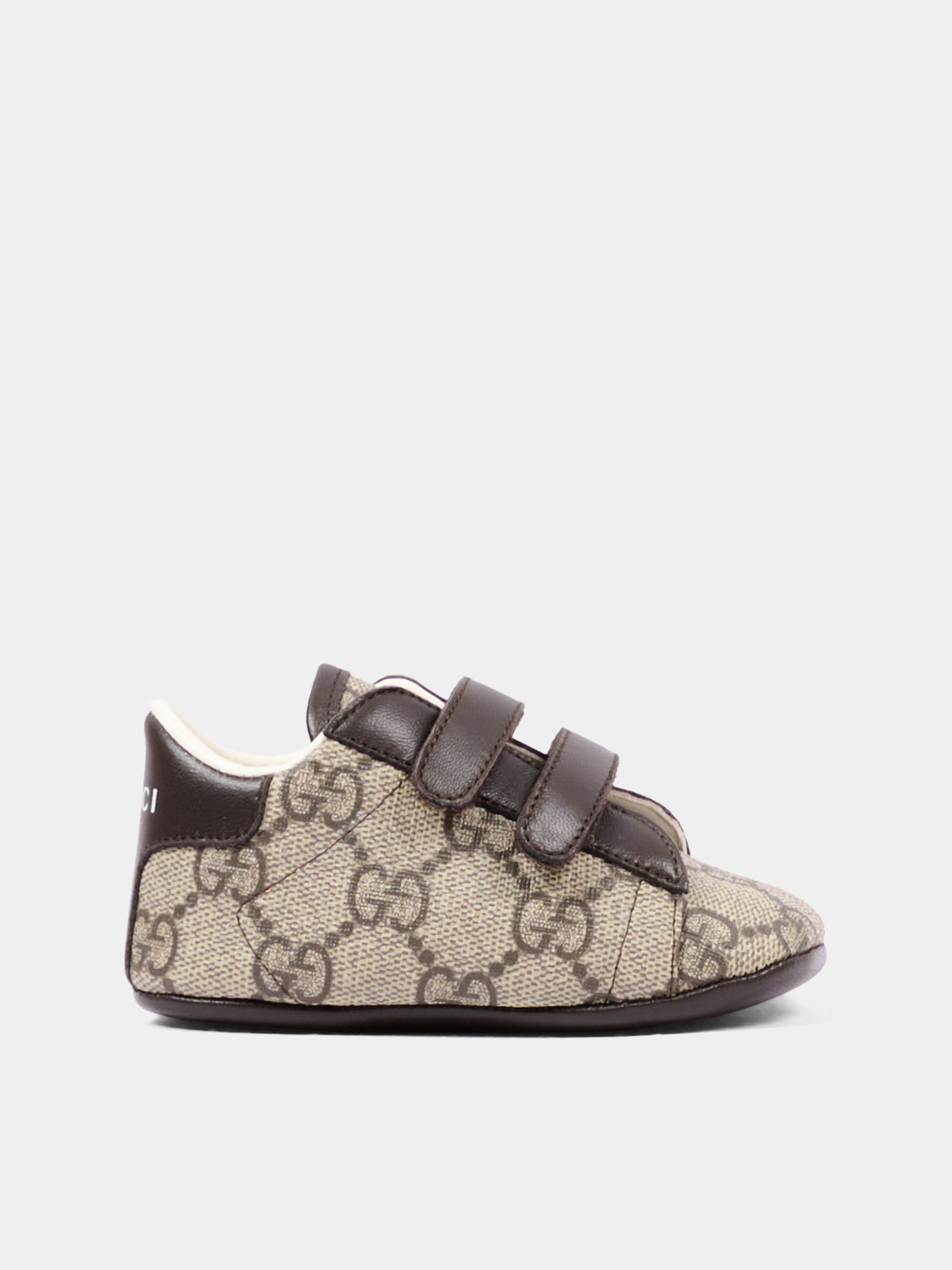 Beige sneakers for Baby Boy with GG