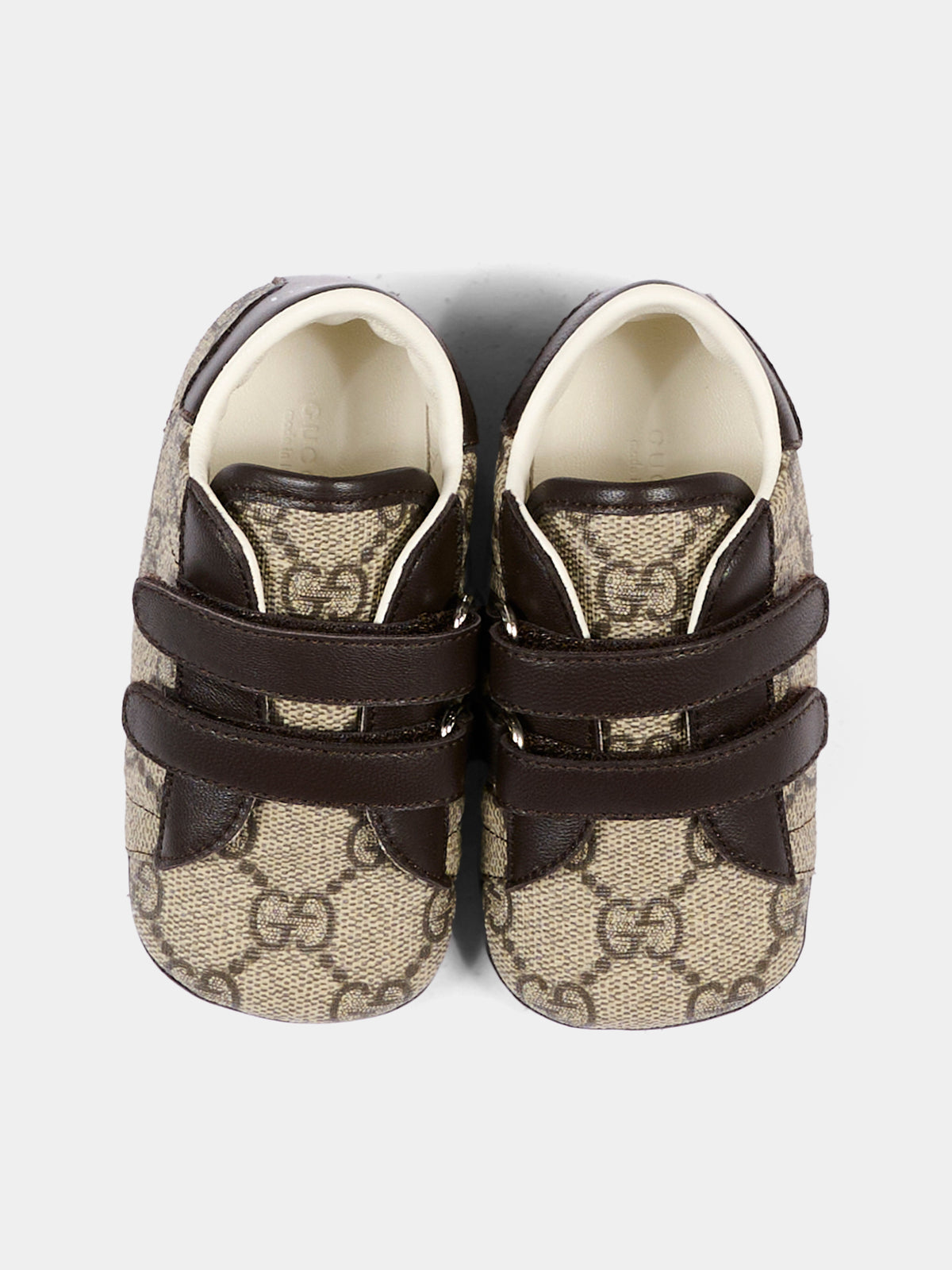 Beige sneakers for Baby Boy with GG