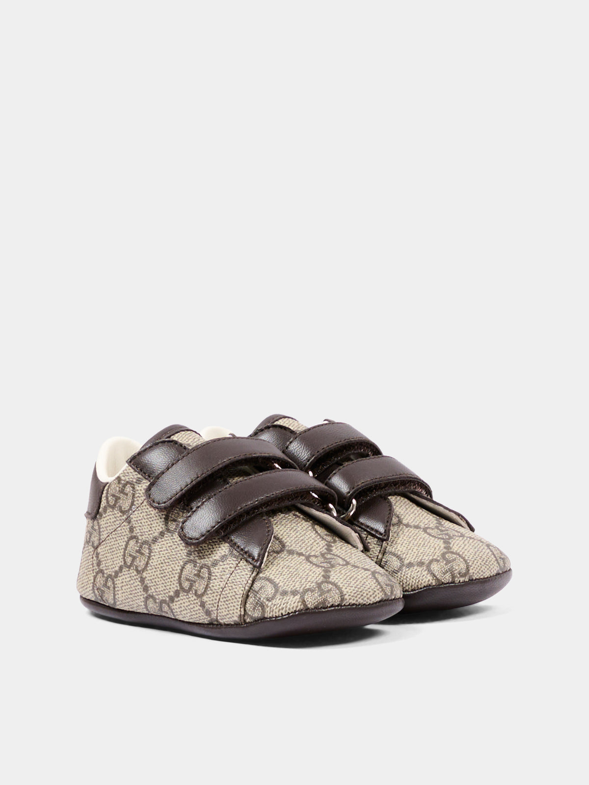 Beige sneakers for Baby Boy with GG