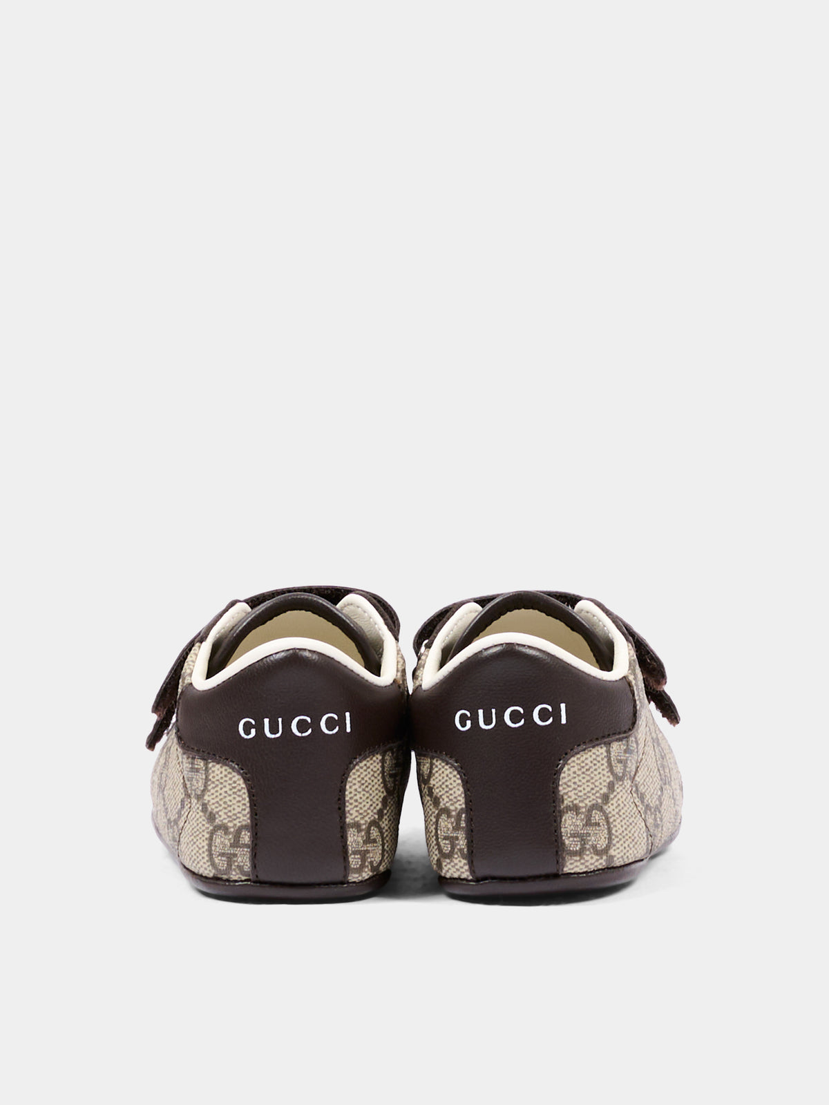 Beige sneakers for Baby Boy with GG