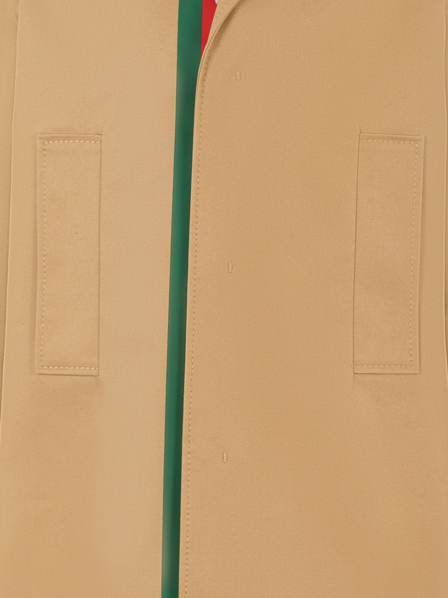 Cappotto beige per bambini con dettaglio Web,Gucci Kids,824817 XWA44 2578