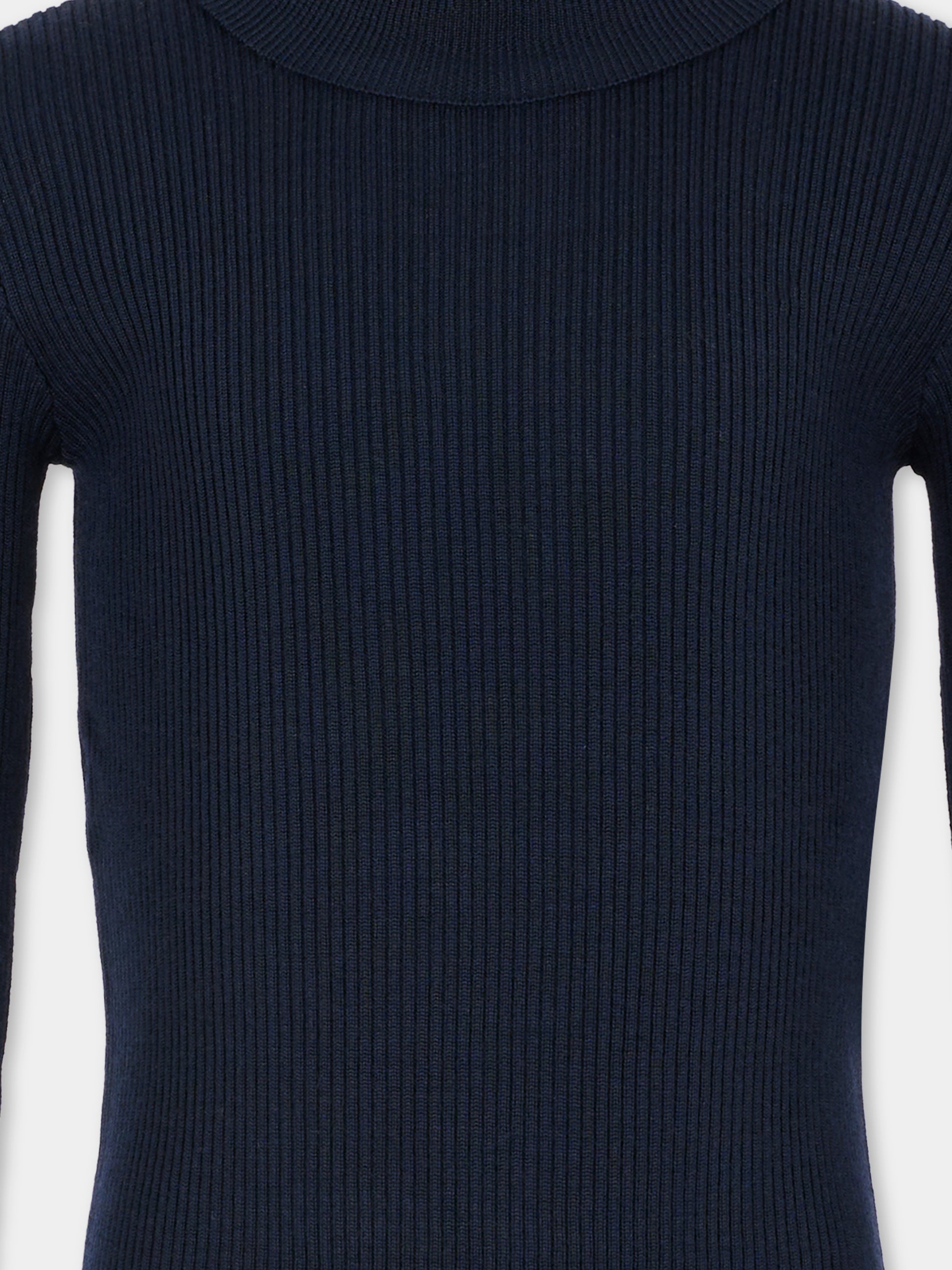 Dolcevita blu per bambini con dettaglio Web,Gucci Kids,828413 XKEZQ 4180