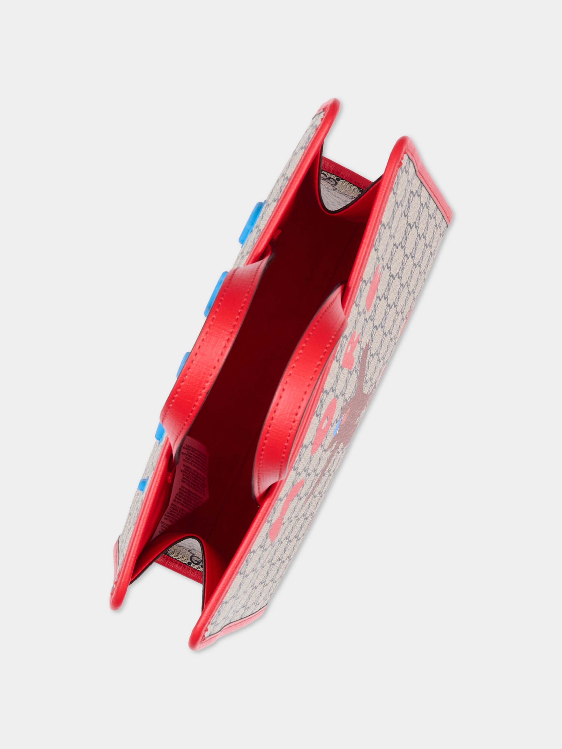 Borsa beige per bambina con orso,Gucci Kids,605614 FAER7 8457