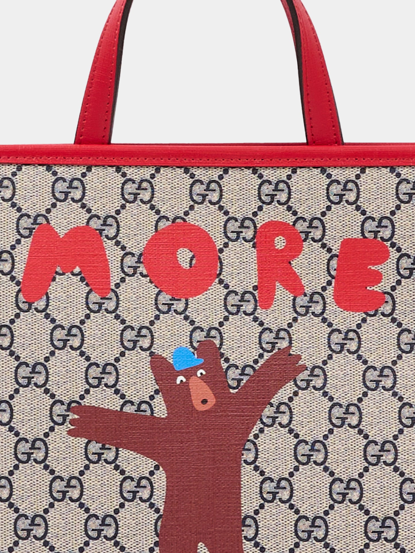 Borsa beige per bambina con orso,Gucci Kids,605614 FAER7 8457