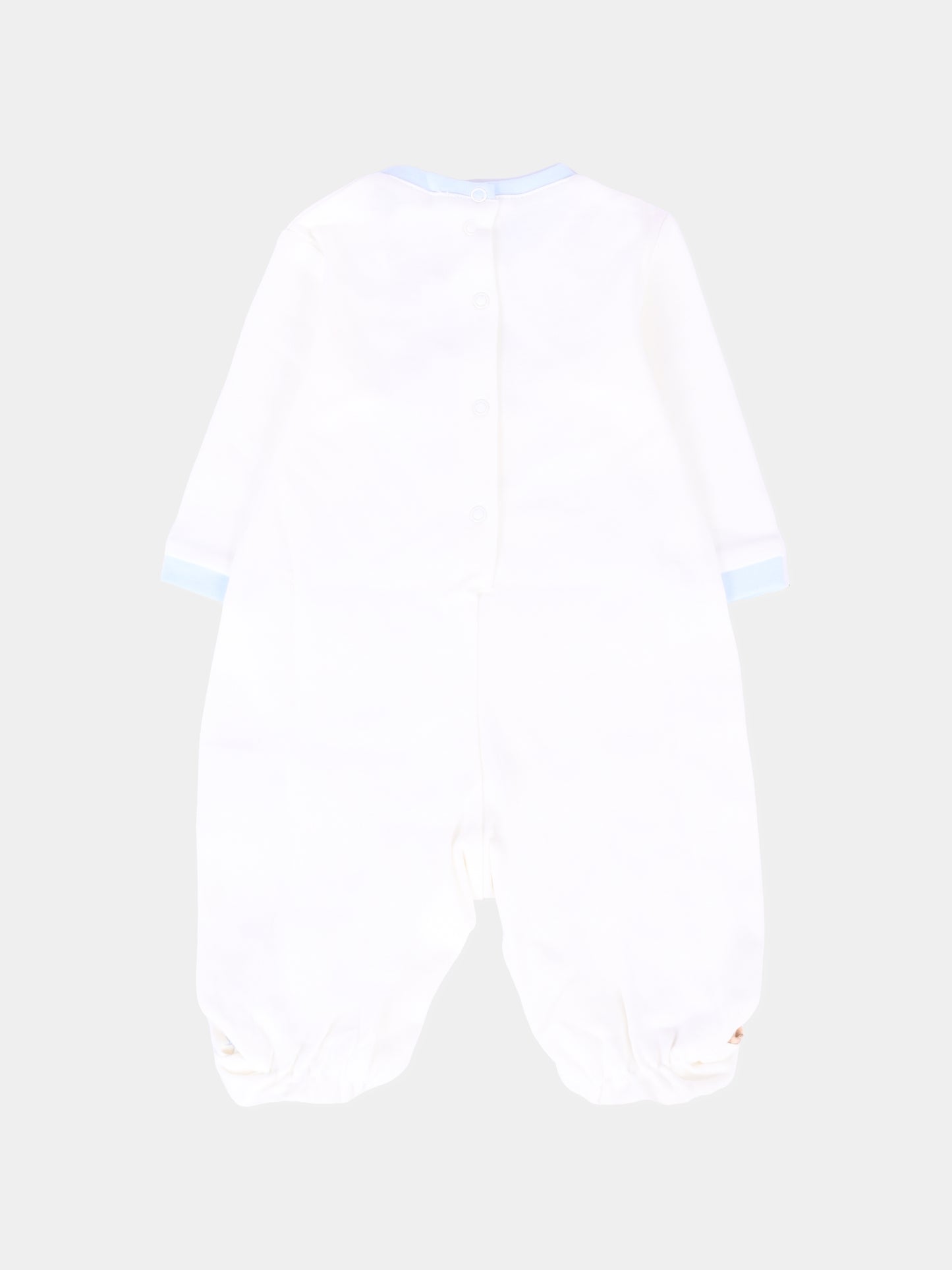 Set tutina bianco per neonato con orso,Monnalisa,22F512 6000 0152