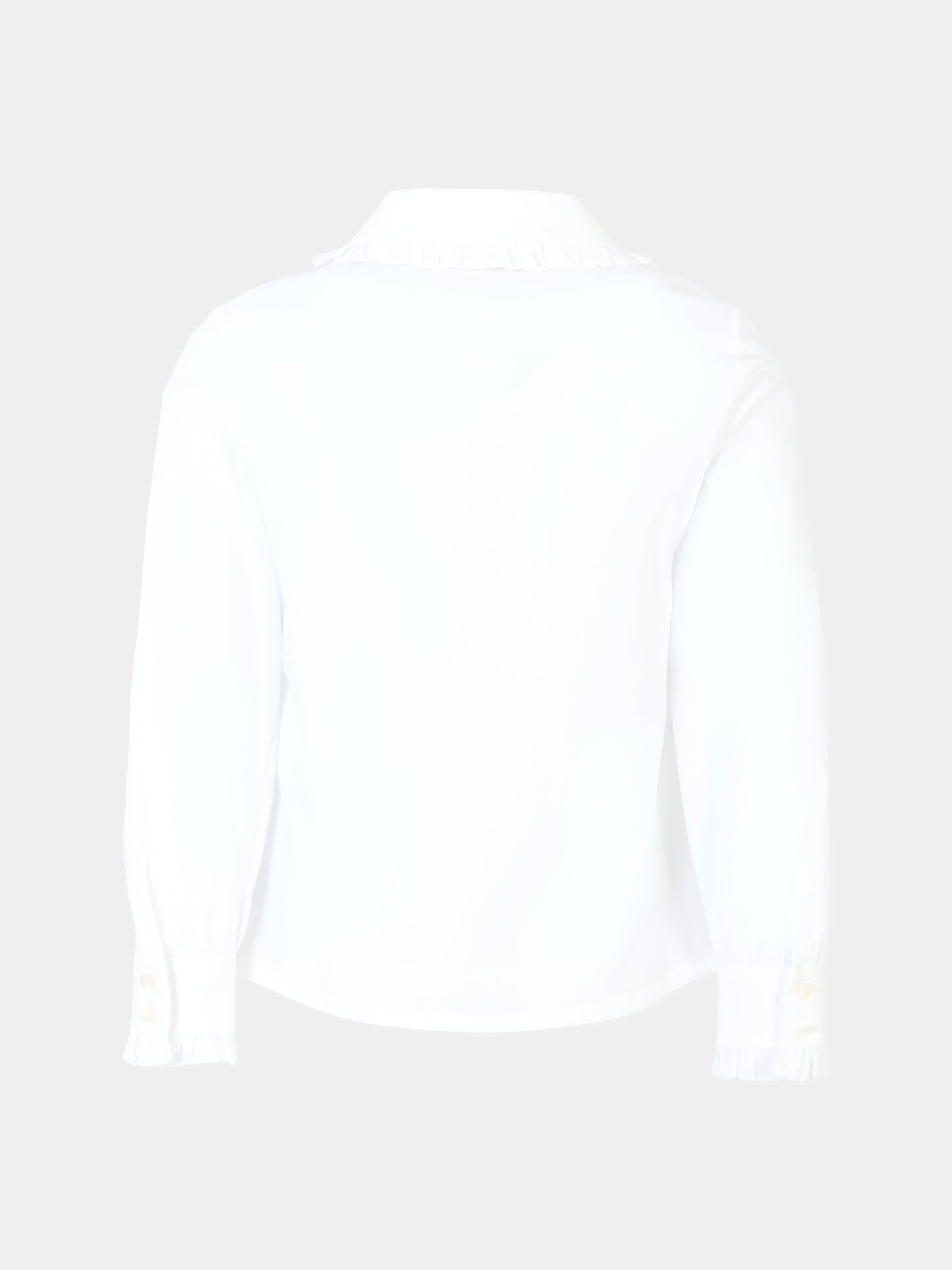 Camicia bianca per bambina con fiocco,Monnalisa,18FCAS 6153 9956