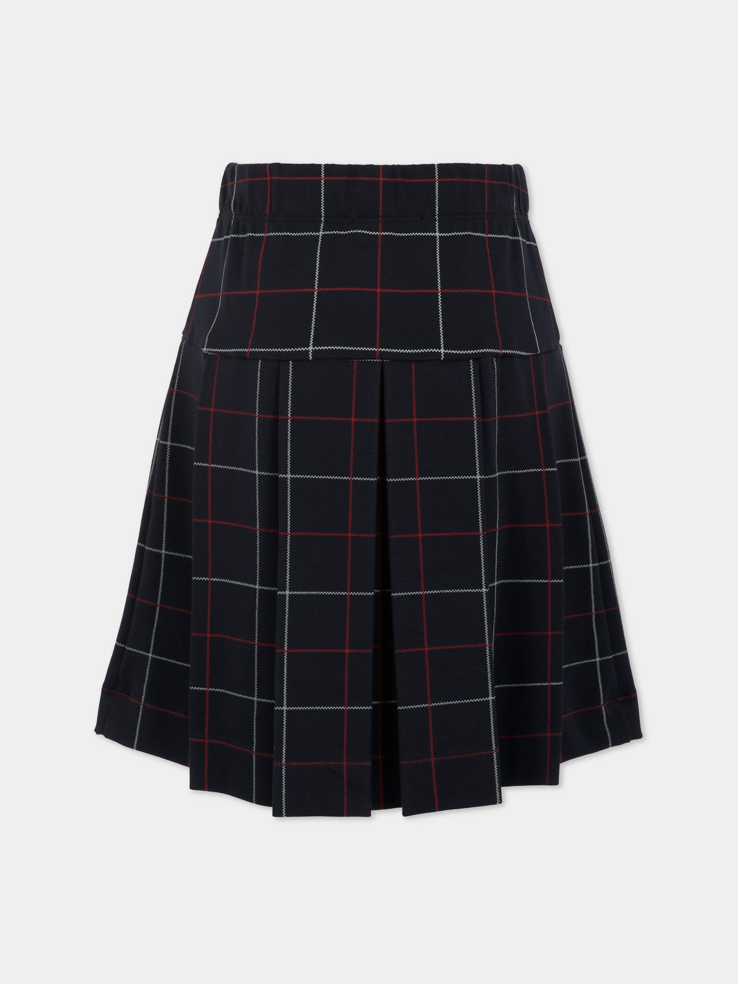 Gonna blu per bambina con logo,Monnalisa,18FPIE 6226 5643