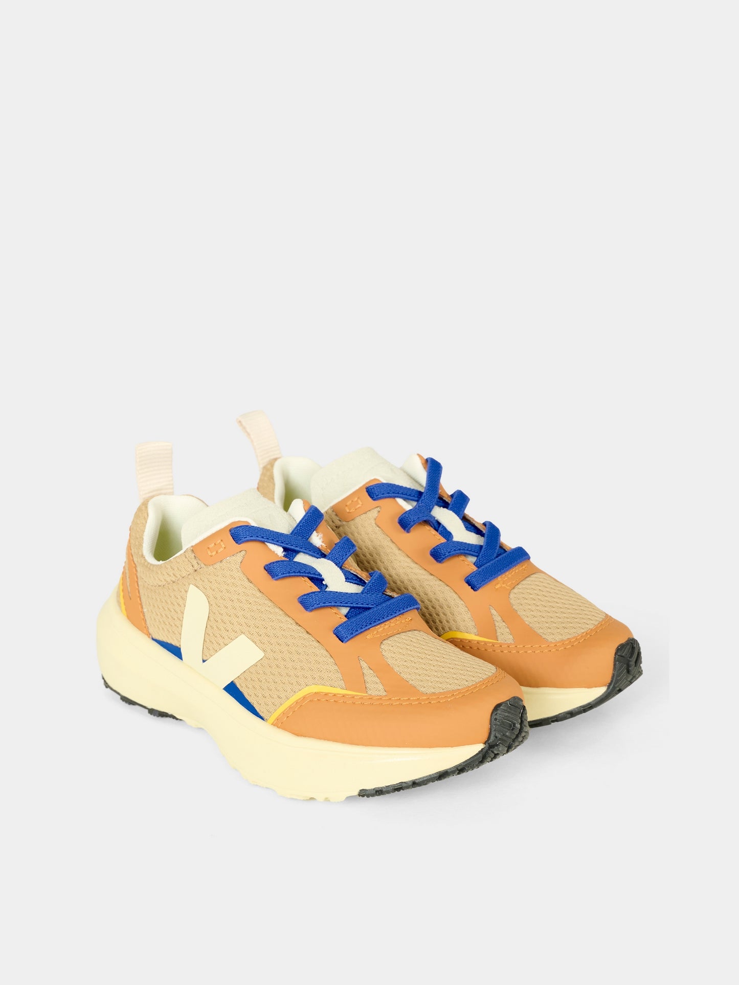 Sneakers beige Canary per bambino con logo,Veja,YL1821023