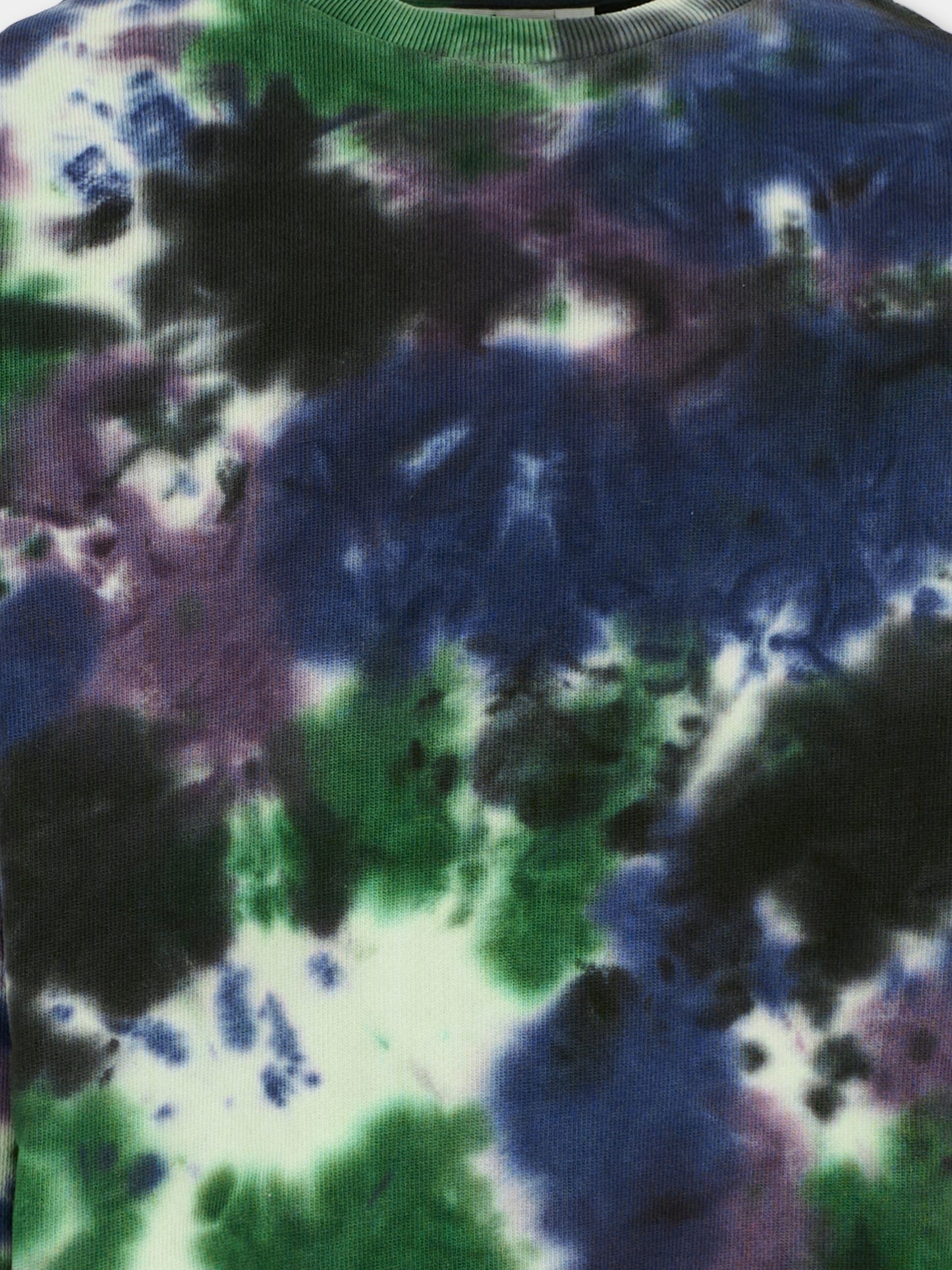 Felpa Monti blu per bambini con stampa tie dye,Molo,6W25J204 9434