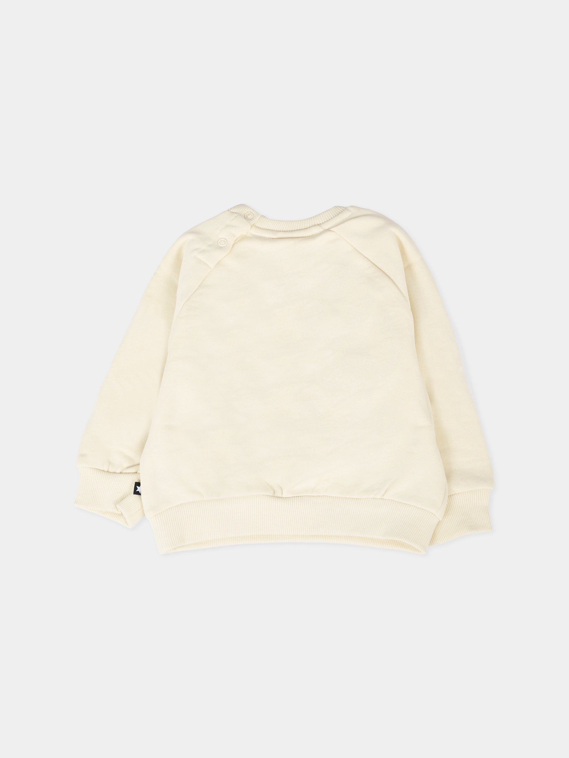 Felpa Disc avorio per neonati con orso,Molo,6W25J212 8955