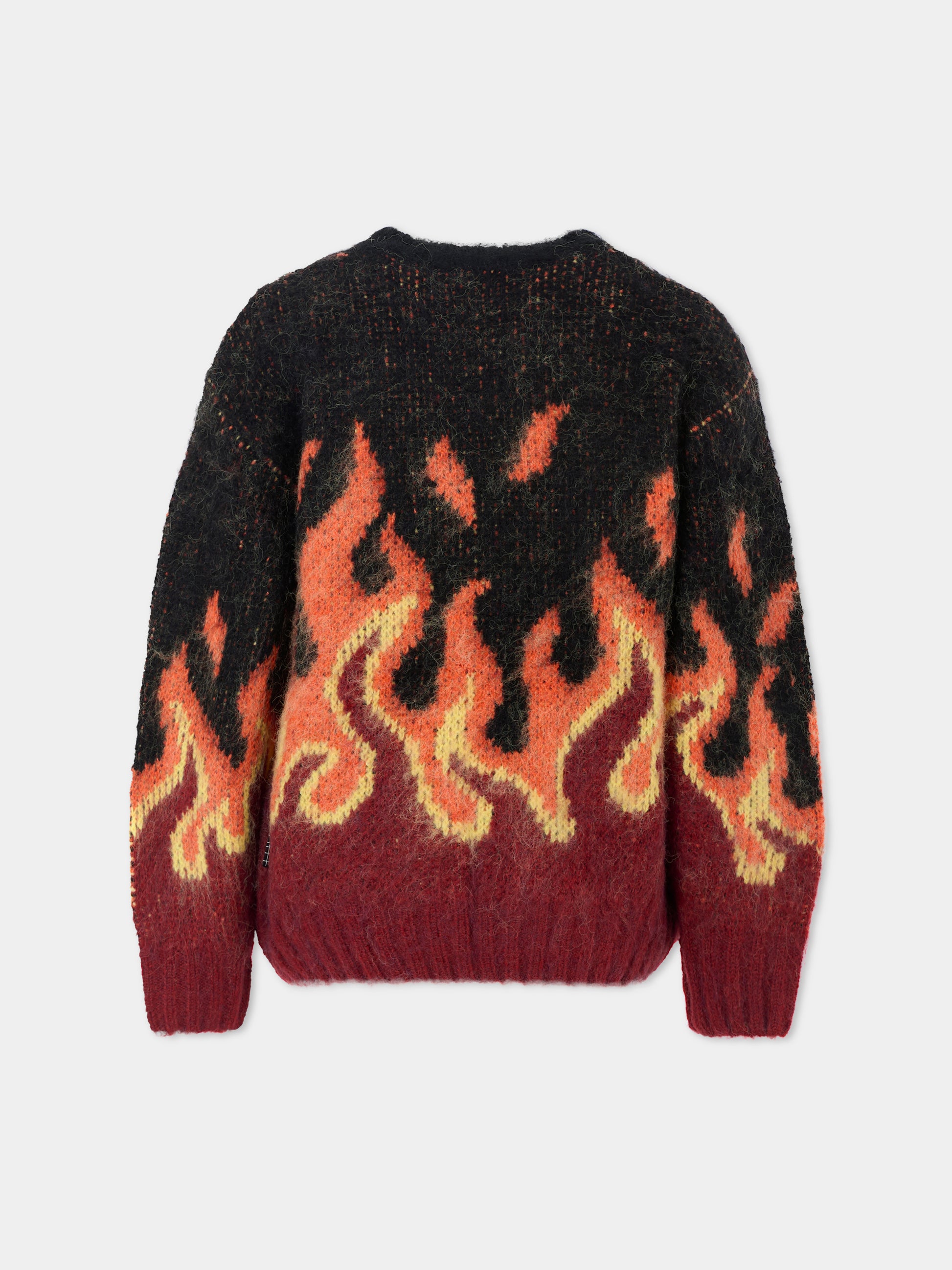 Maglione Bello nero per bambino con fiamme,Molo,6W25K203 4994