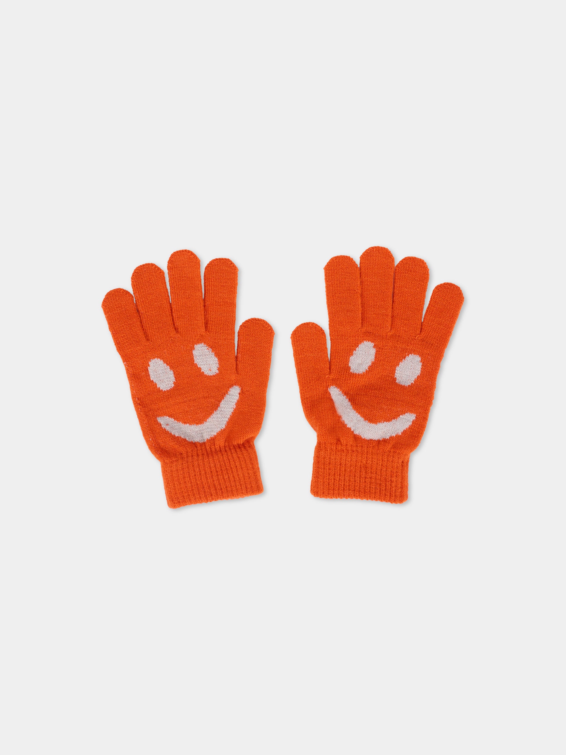 Set guanti arancioni per bambina con smile,Molo,7W25S202 8201