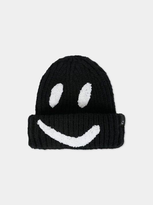 Berretto Kim nero per bambini con smile,Molo,7W25S303 0099