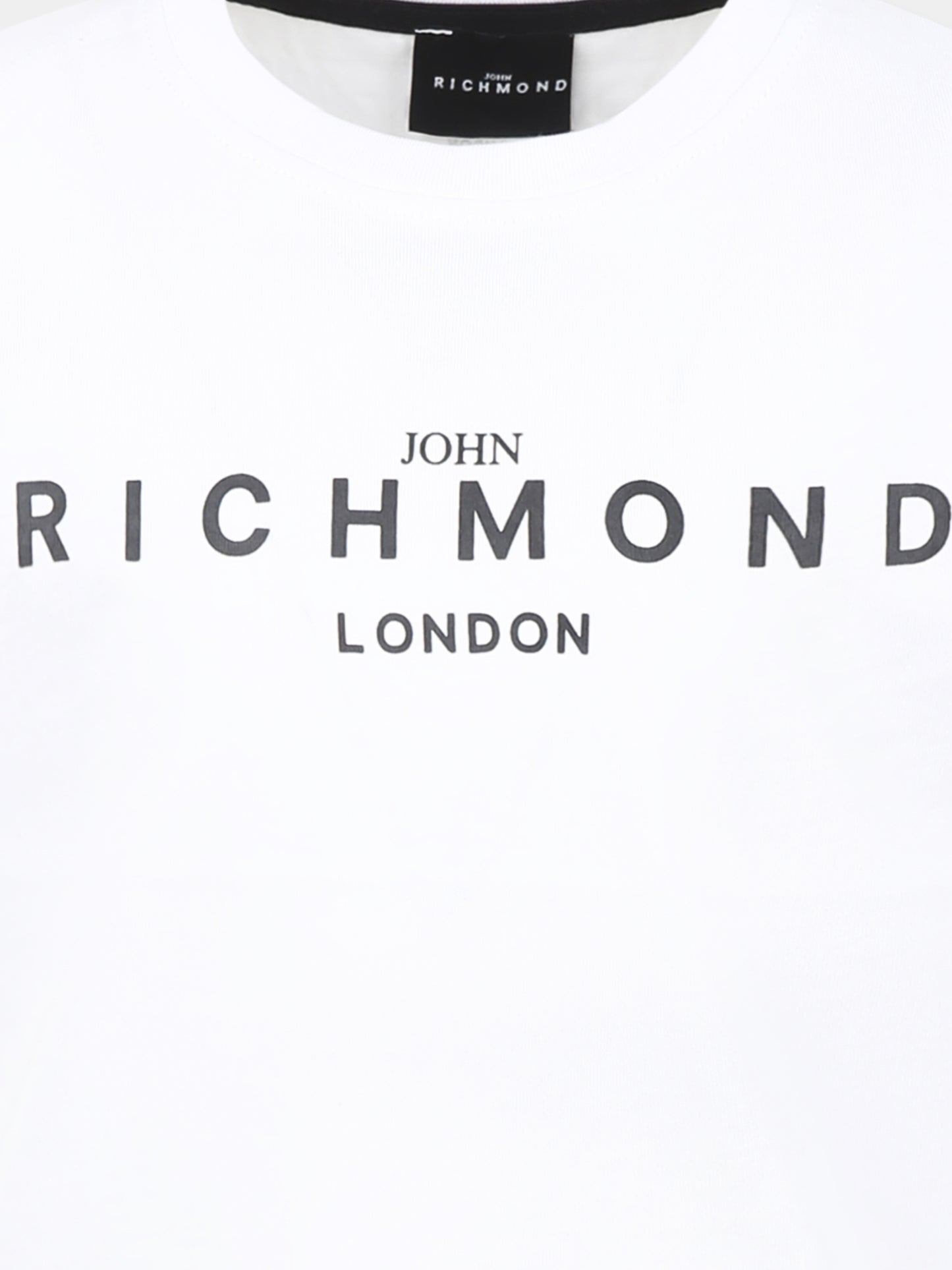 T-shirt bianca per bambini con logo,Richmond Jr,RBP25003TS WHITE