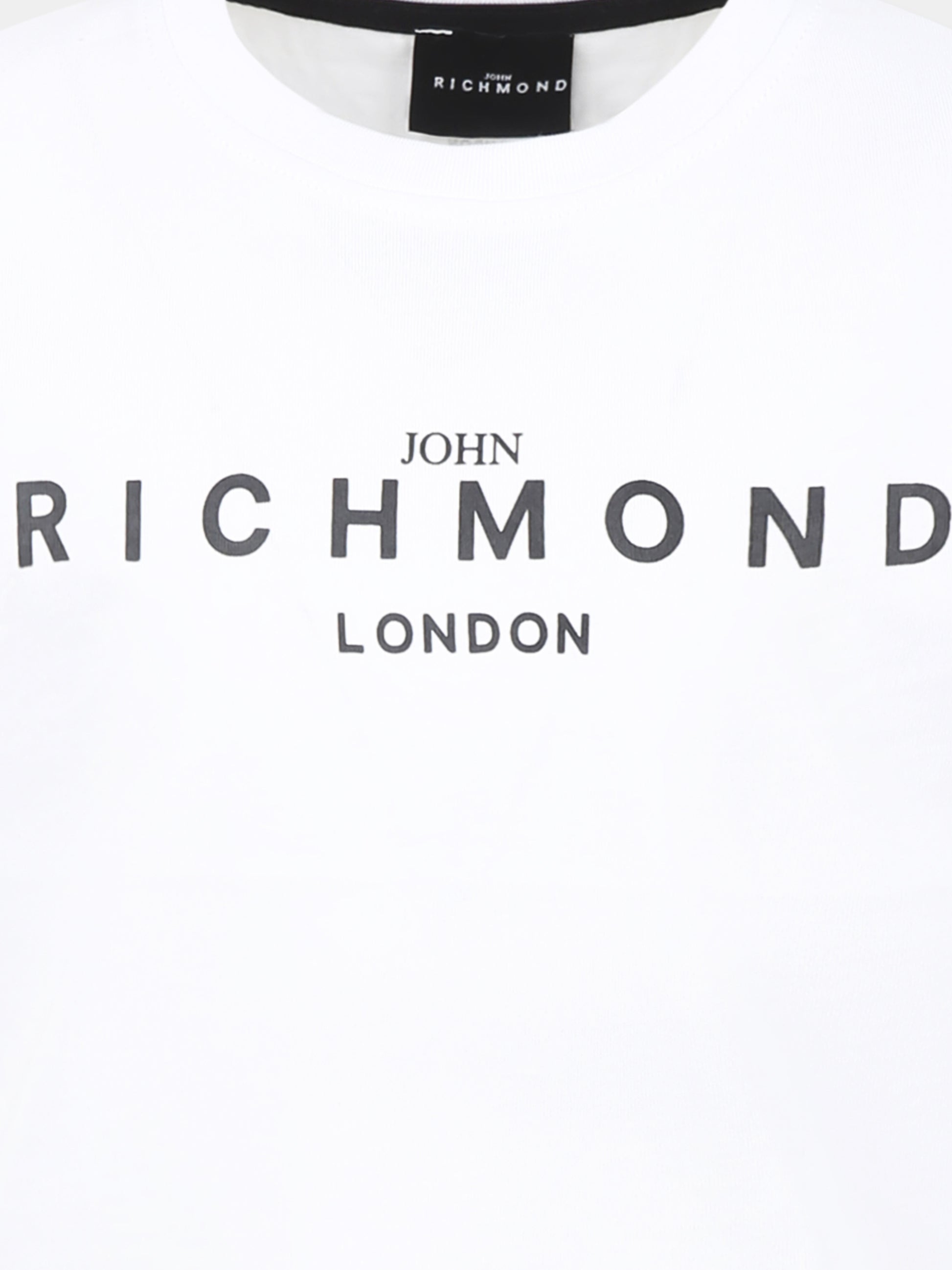 T-shirt bianca per bambini con logo,Richmond Jr,RBP25003TS WHITE