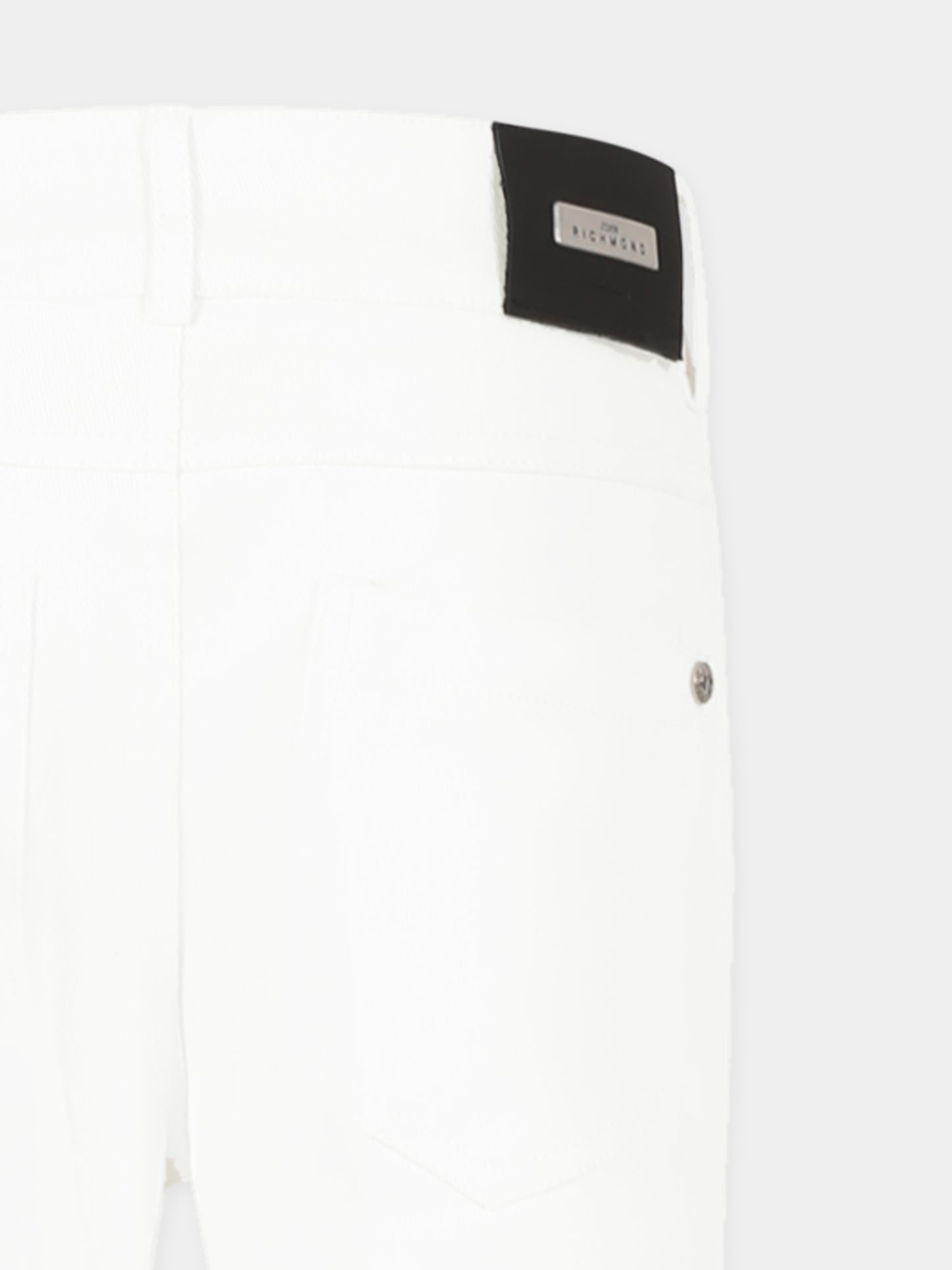 Jeans bianchi per bambino,Richmond,RBP25096JE DENIM WHITE
