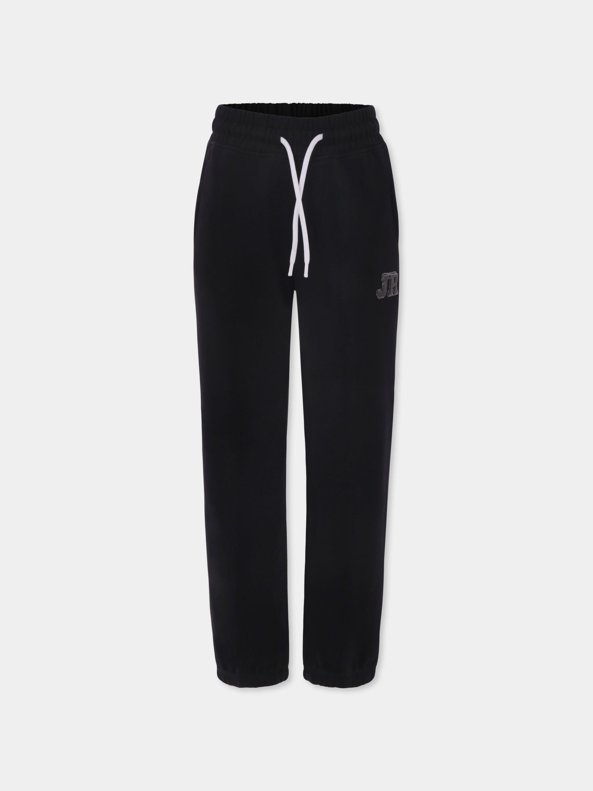 Pantaloni neri per bambino con logo,Richmond,RBP25171PA BLACK