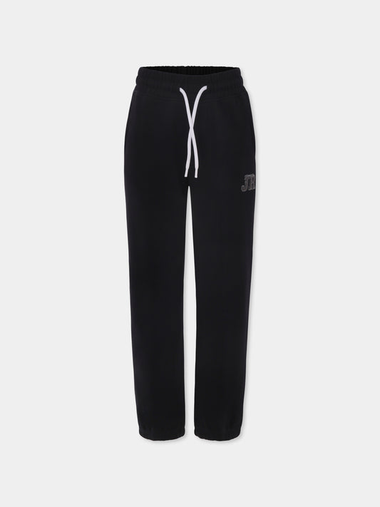 Pantaloni neri per bambino con logo,Richmond,RBP25171PA BLACK