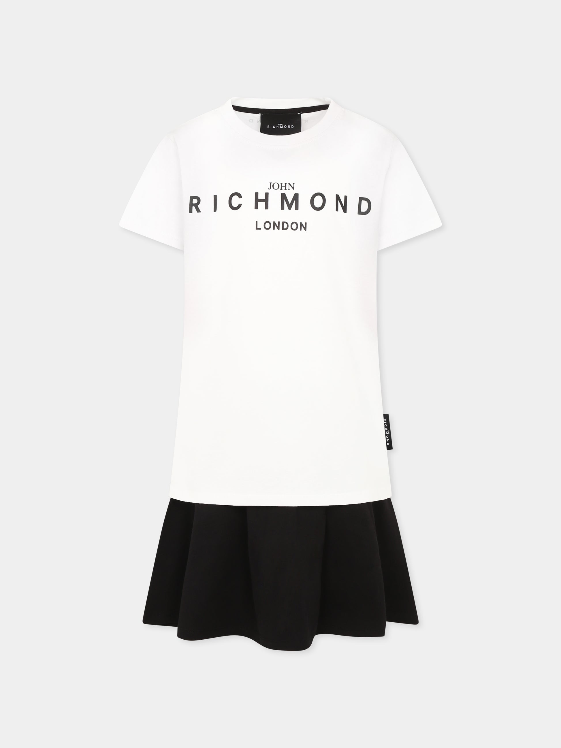 Completo nero per bambina con logo,Richmond,RGP25005CJ BLACK