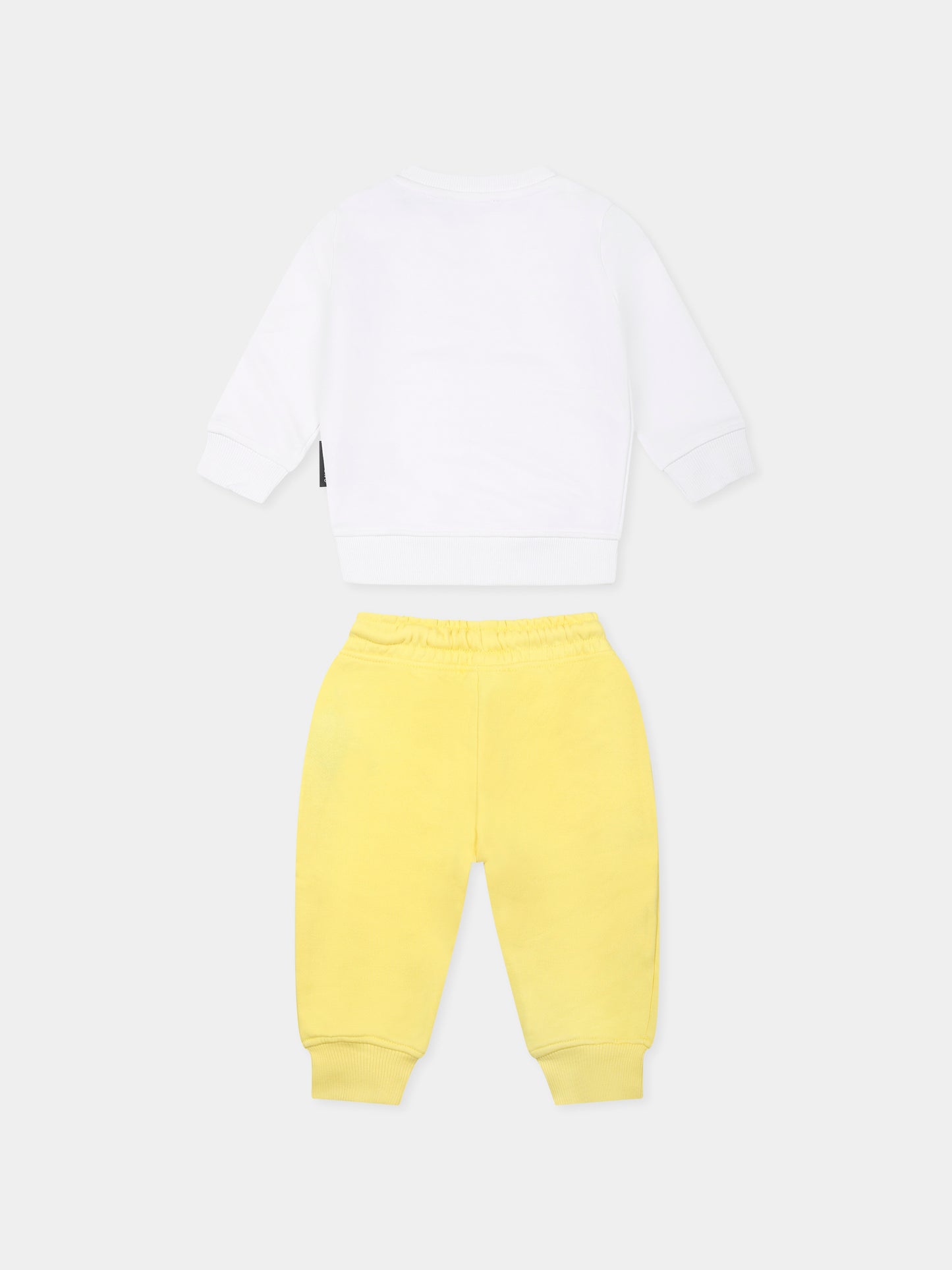 Completo giallo per neonato con logo,Richmond,RIP25013CF YELLOW