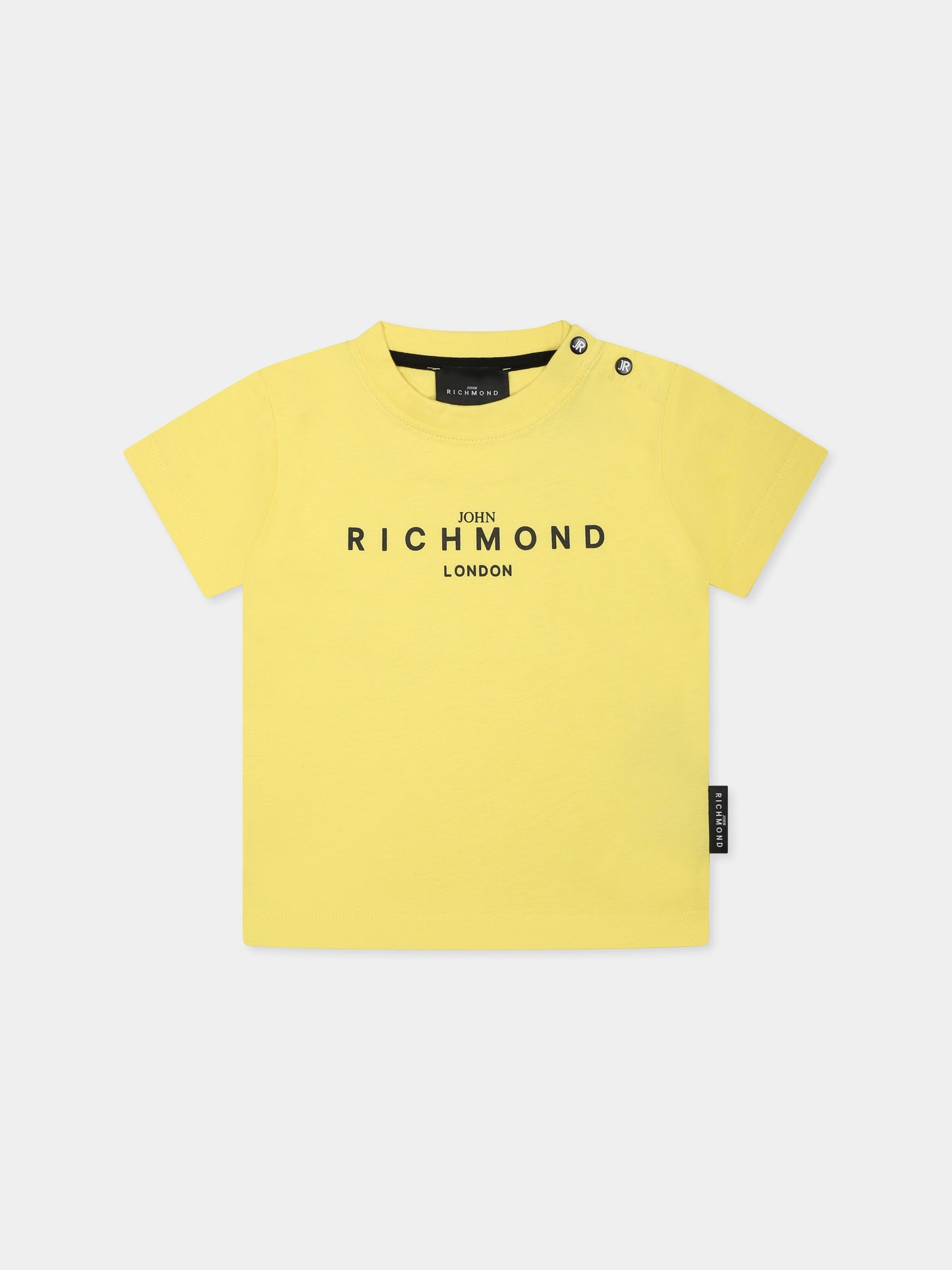 T-shirt gialla per neonato con logo,Richmond,RIP25014TS YELLOW