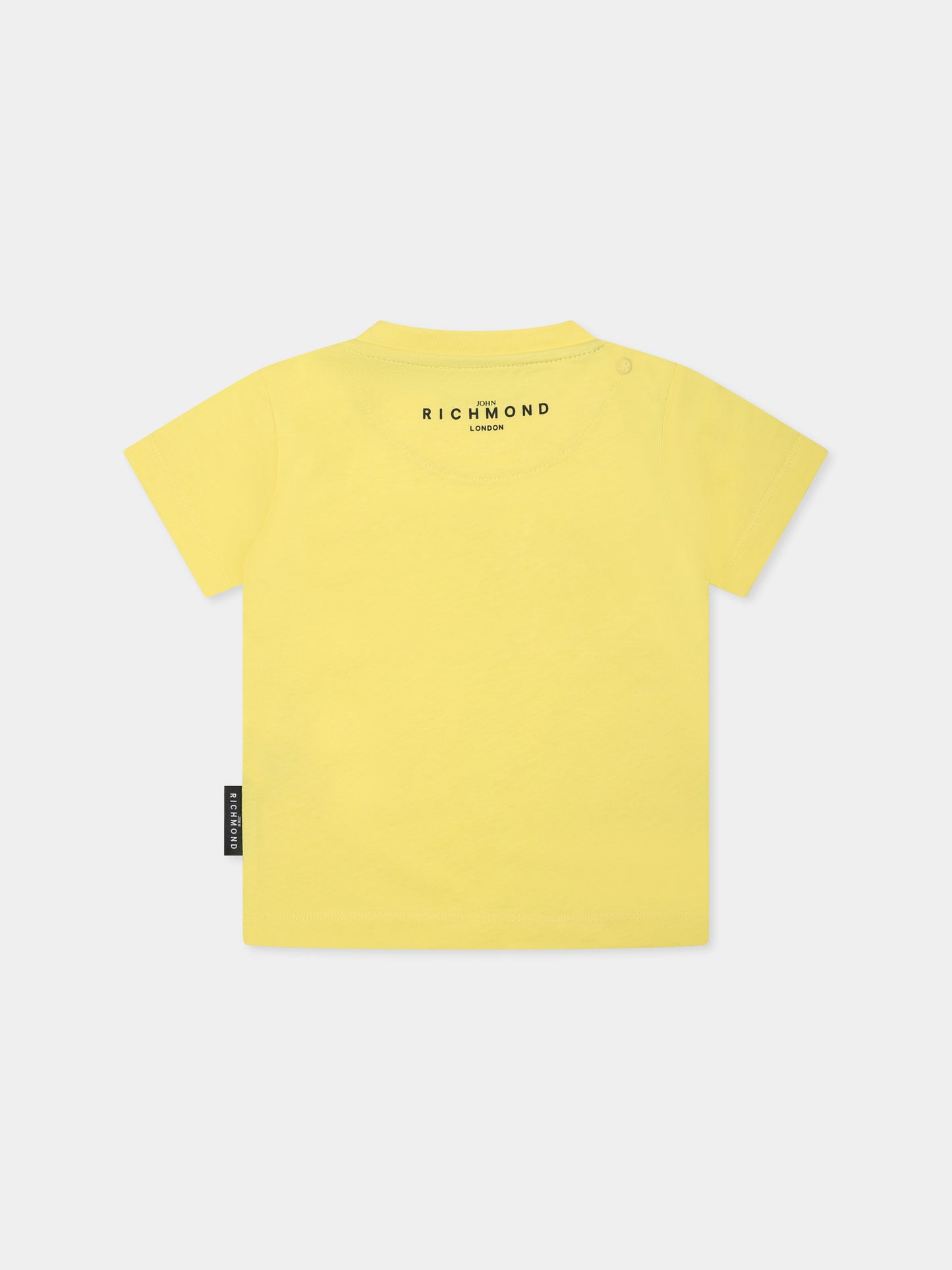 T-shirt gialla per neonato con logo,Richmond,RIP25014TS YELLOW