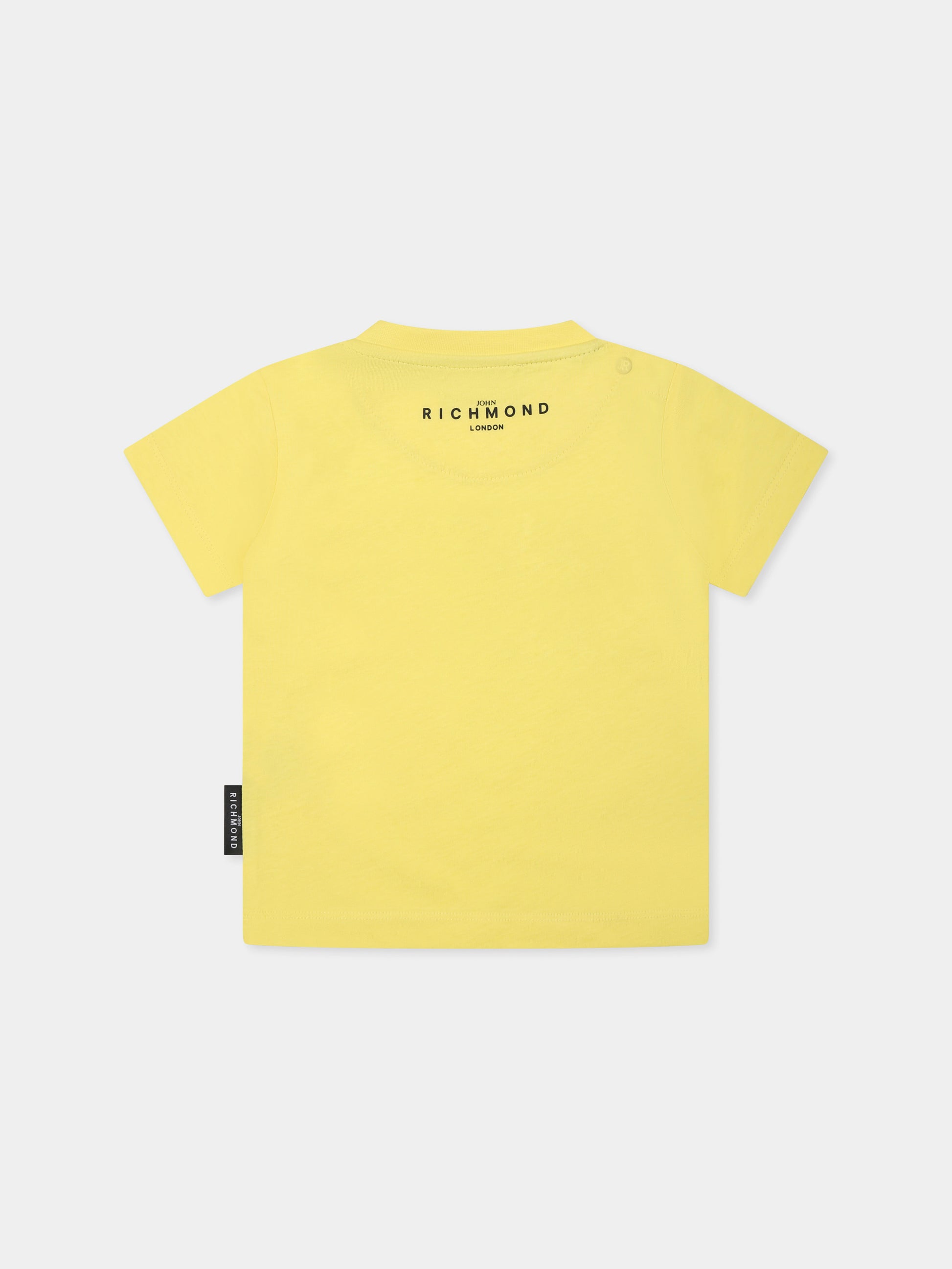 T-shirt gialla per neonato con logo,Richmond,RIP25014TS YELLOW