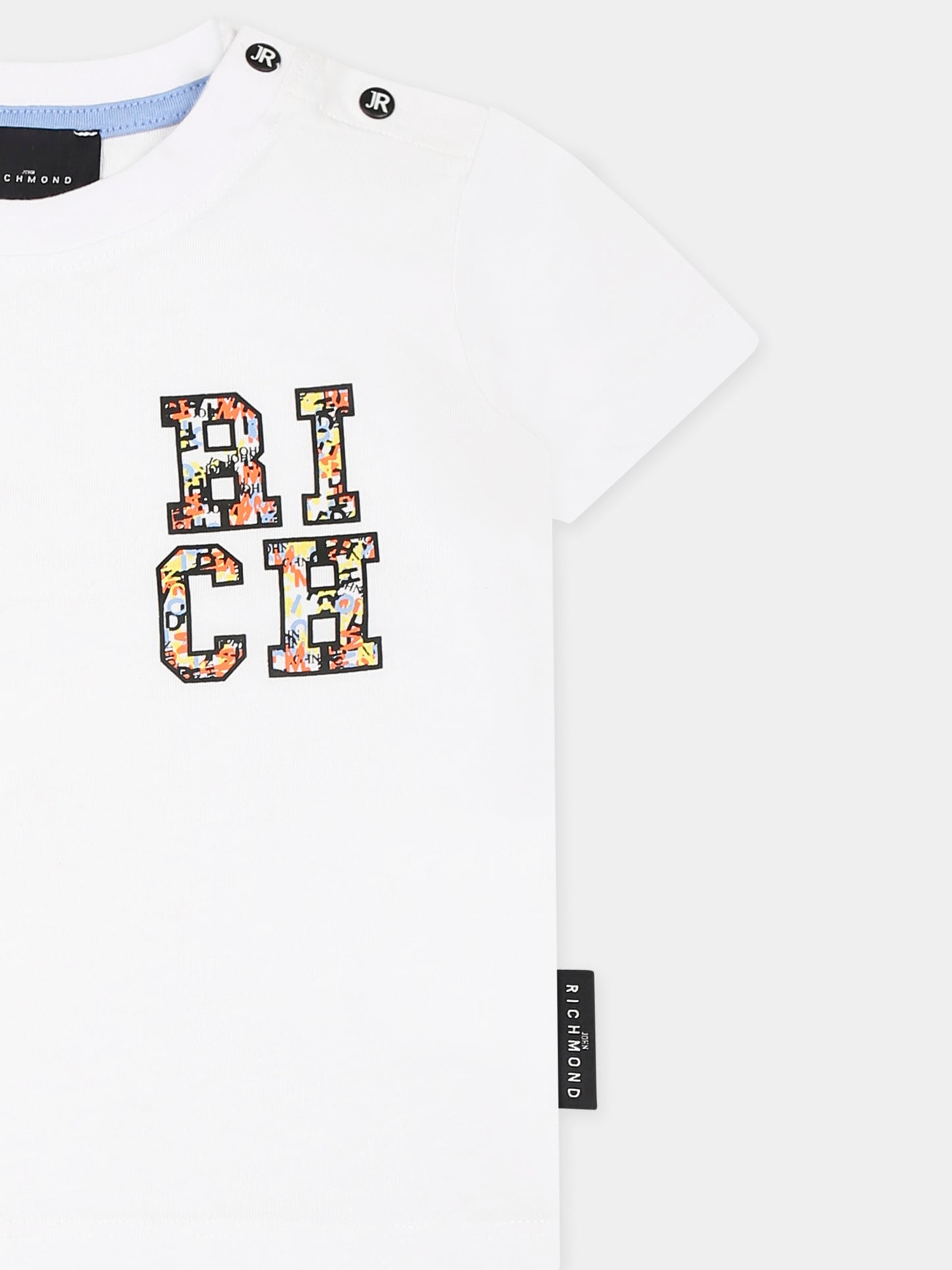 Completo bianco per neonato con logo,Richmond,RIP25050CJ WHITE