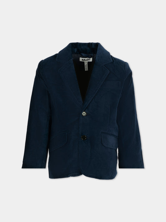 Giacca Hieronymus blu per bambino,Molo,1W25M101 8552