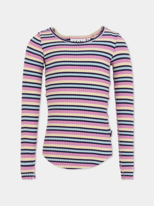T-shirt Rochelle multicolor per bambina,Molo,2W25A401 9389